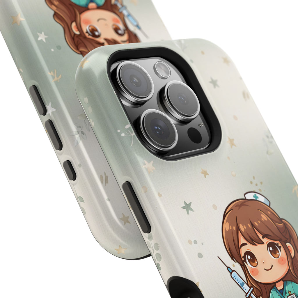 Personalized Nurse with Syringe Phone Case — Wireless Charging Cover