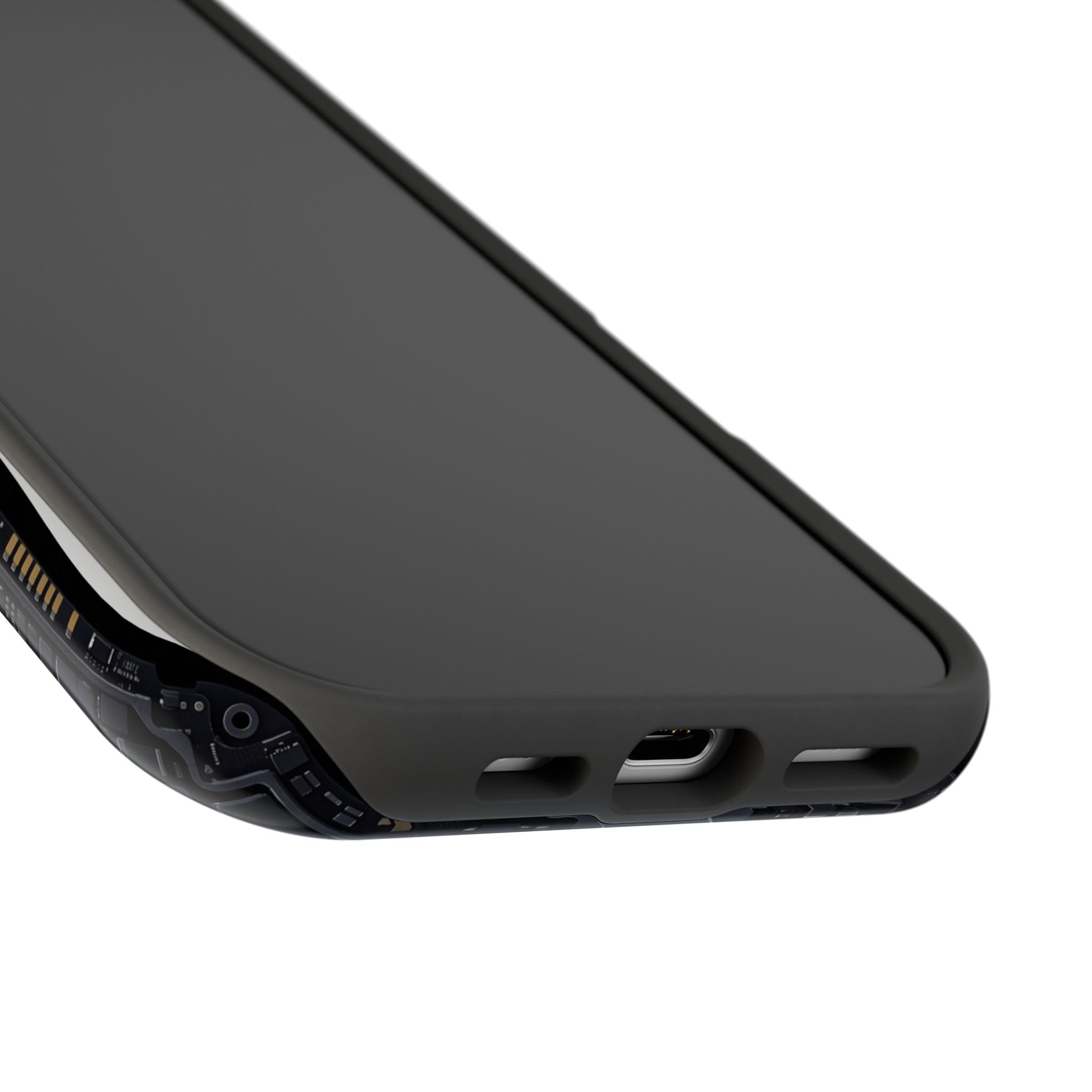 Cyan Bolt Electrician Phone Case — Electric Circuit Wireless Charging Cover