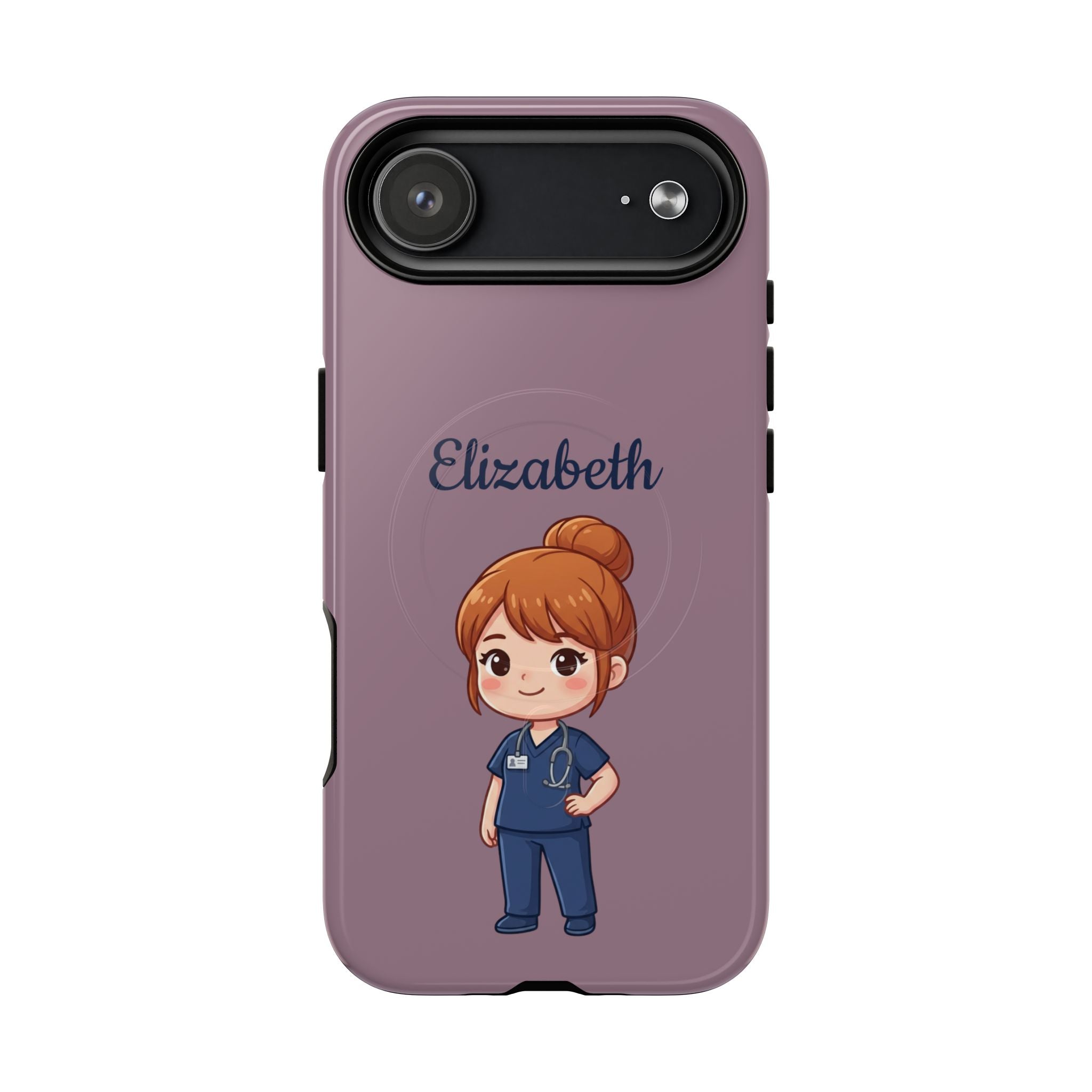 Personalized Nurse Phone Case with Custom Name | MagSafe Compatible iPhone Case