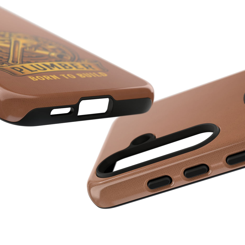Plumber Born to Build Leather Phone Case - Samsung & iPhone Series
