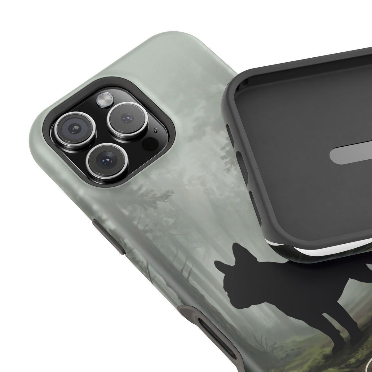 Personalized French Bulldog Misty Forest Phone Case — Wireless Charging Cover