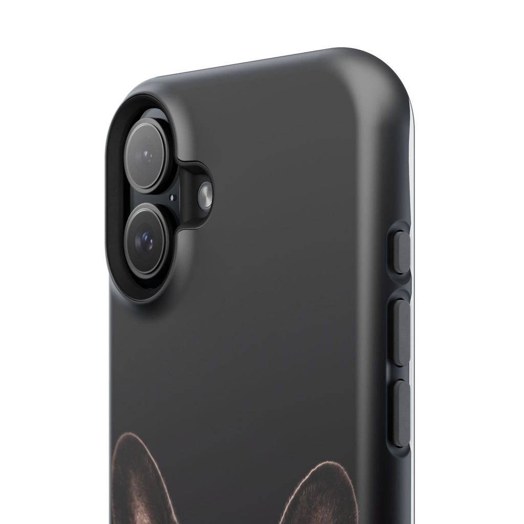 Black French Bulldog Phone Case — Impact-Resistant Wireless Charging Cover