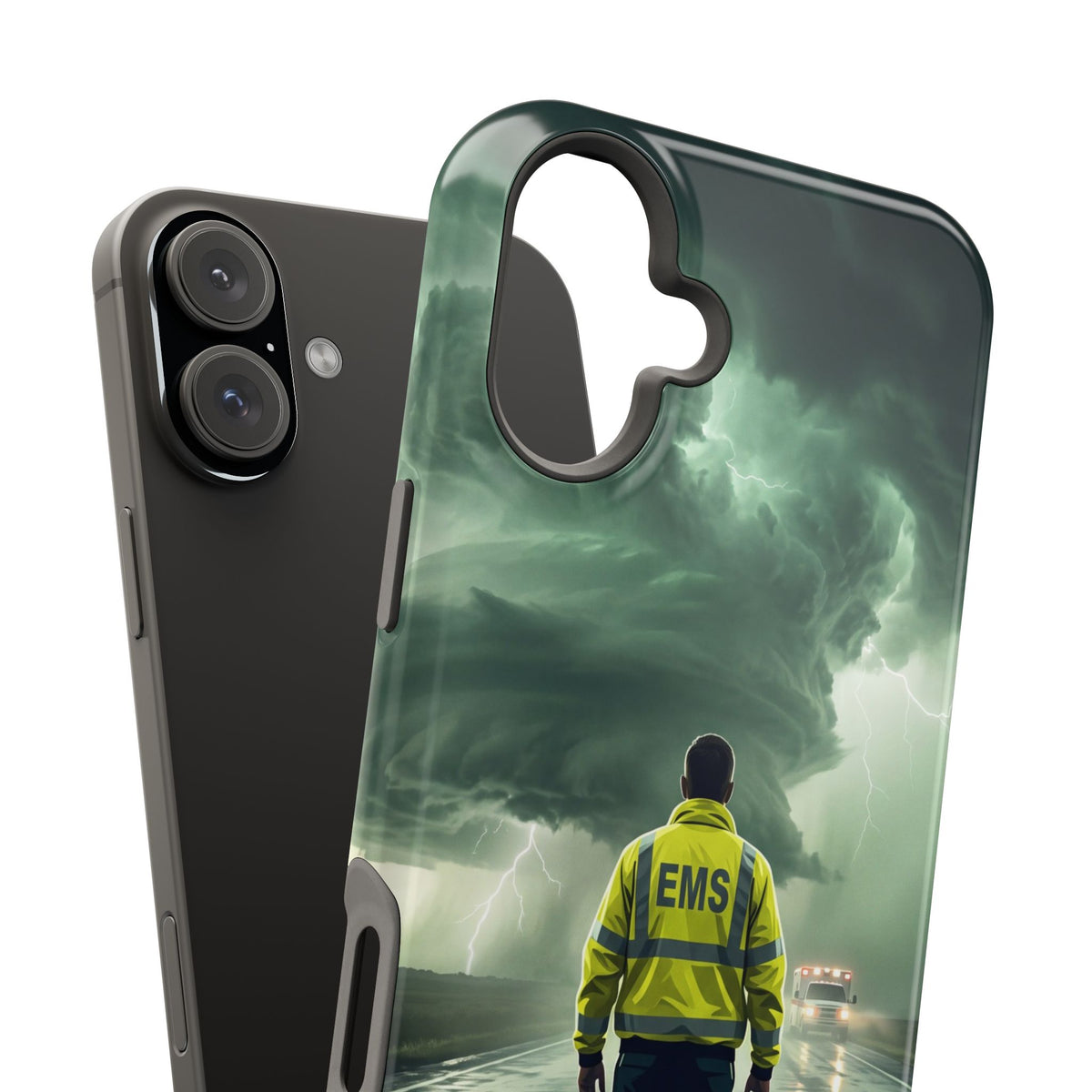 EMS Green Storm Phone Case — Magnetic Wireless Charging Cover