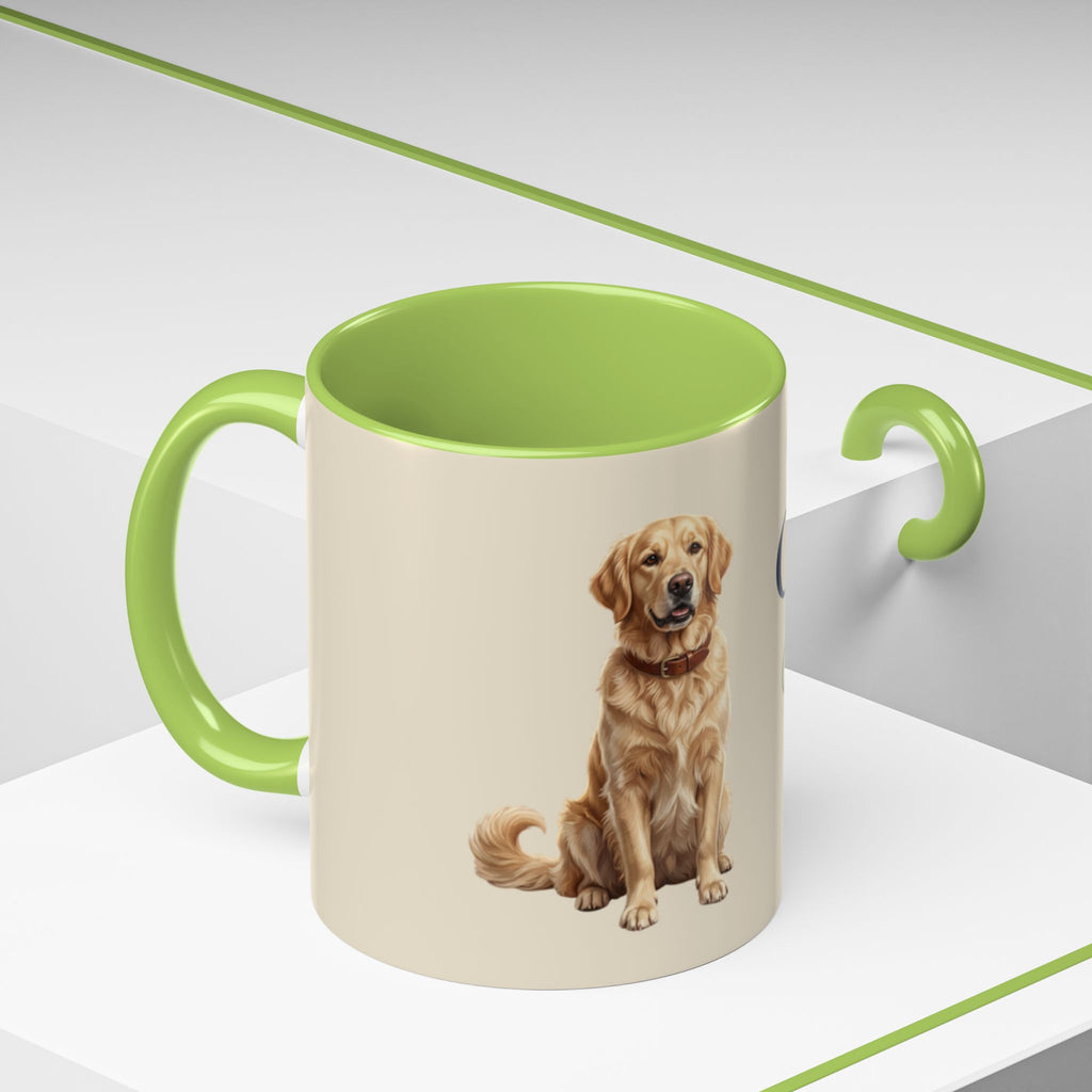 Personalized Golden Retriever Mug | Custom Name & Message Dog Mom Dad Coffee Mug