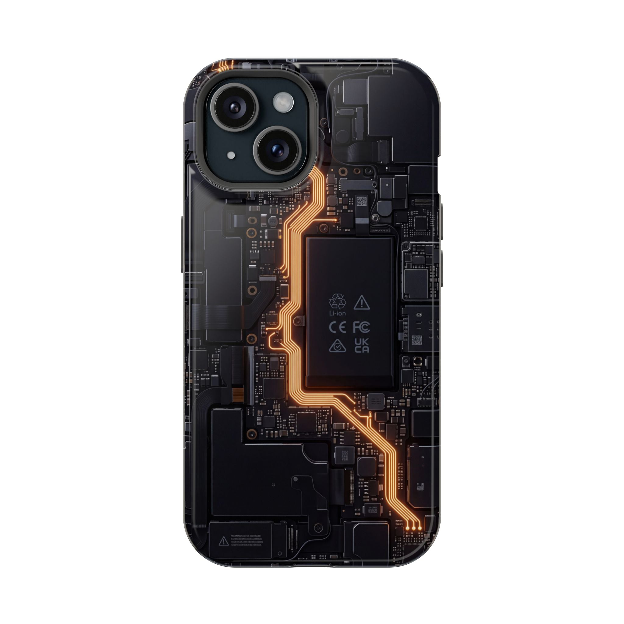 Electrician Circuit Bolt Phone Case — Impact-Resistant Wireless Charging Cover