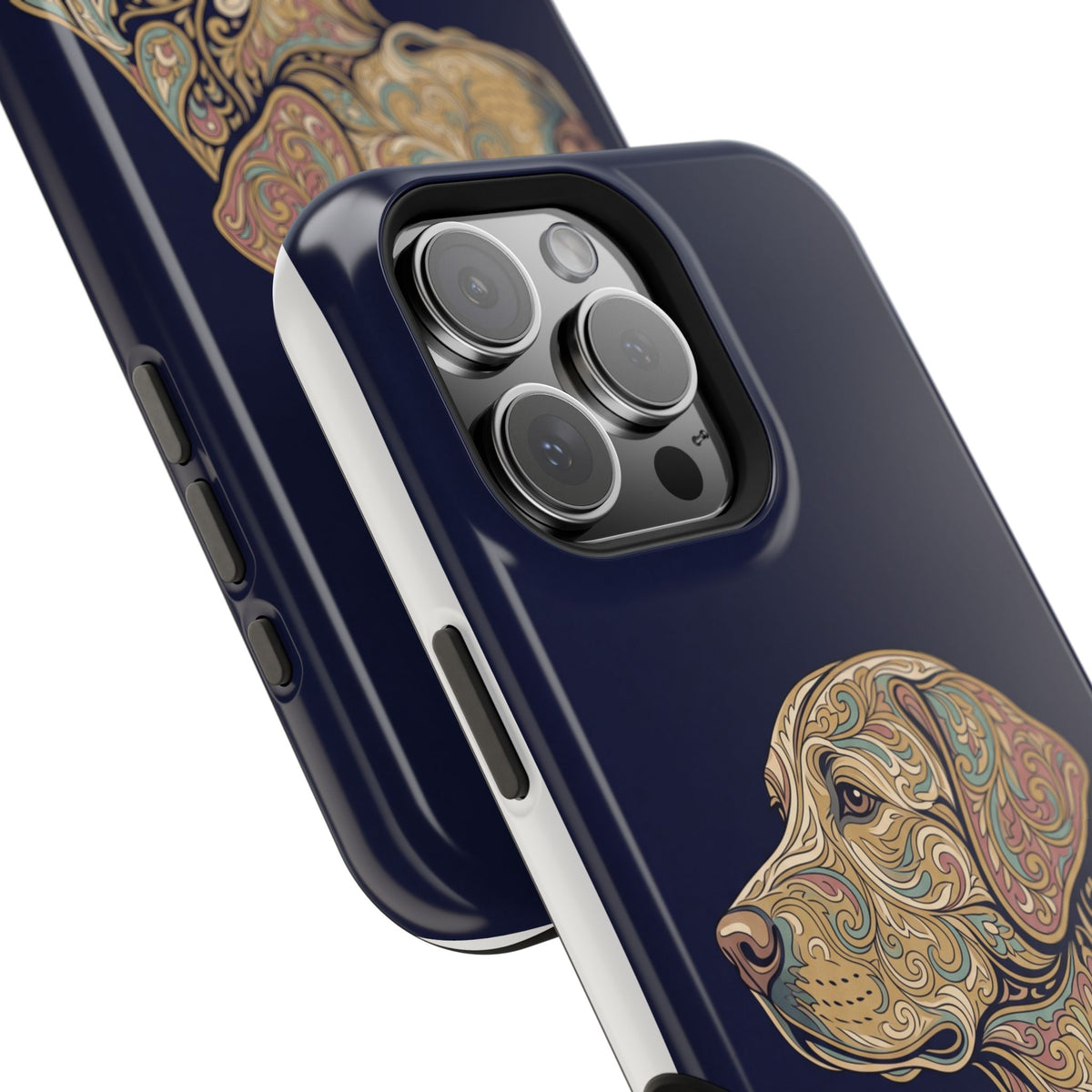 Paisley Labrador Phone Case — Tough Magnetic Case with Wireless Charging