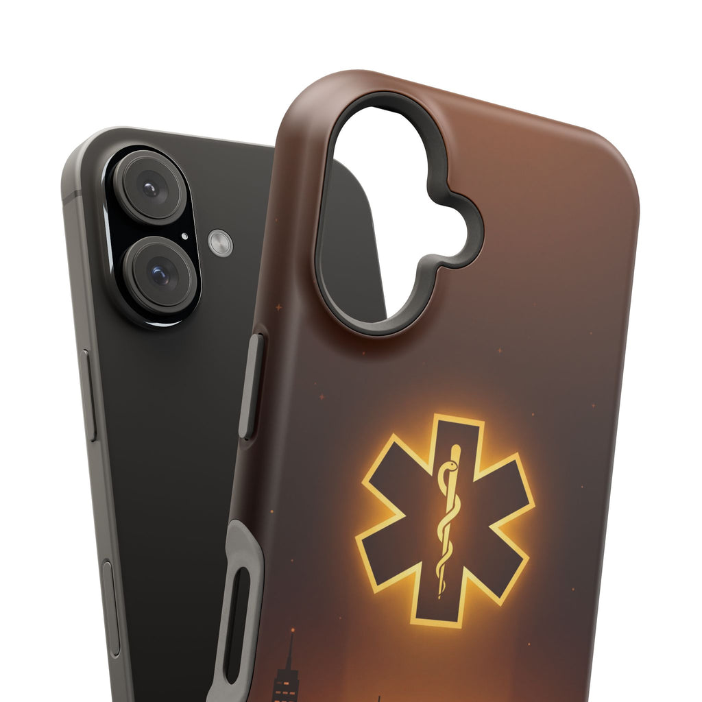 Paramedic/EMT Skyline Phone Case — Magnetic Wireless Charging Cover