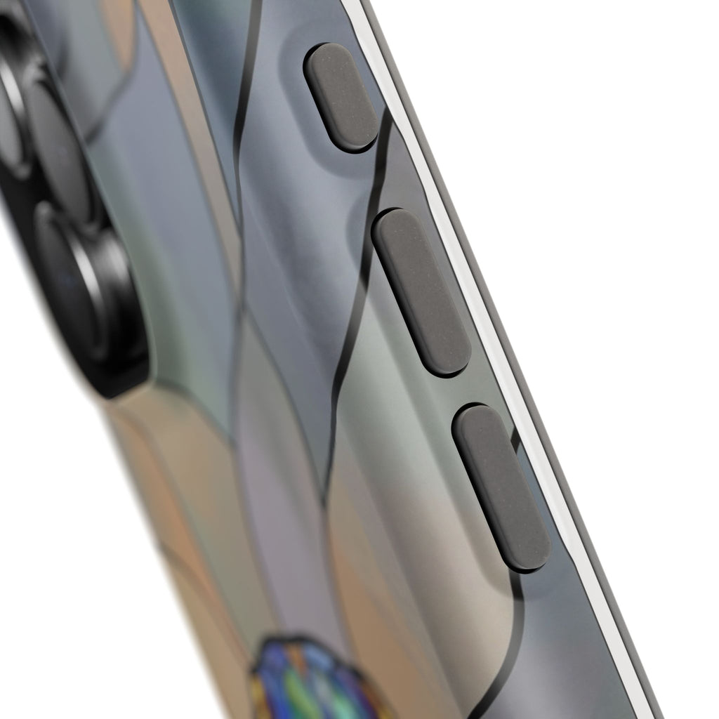 Stained Glass Labrador Phone Case — Tough Magnetic Case with Wireless Charging