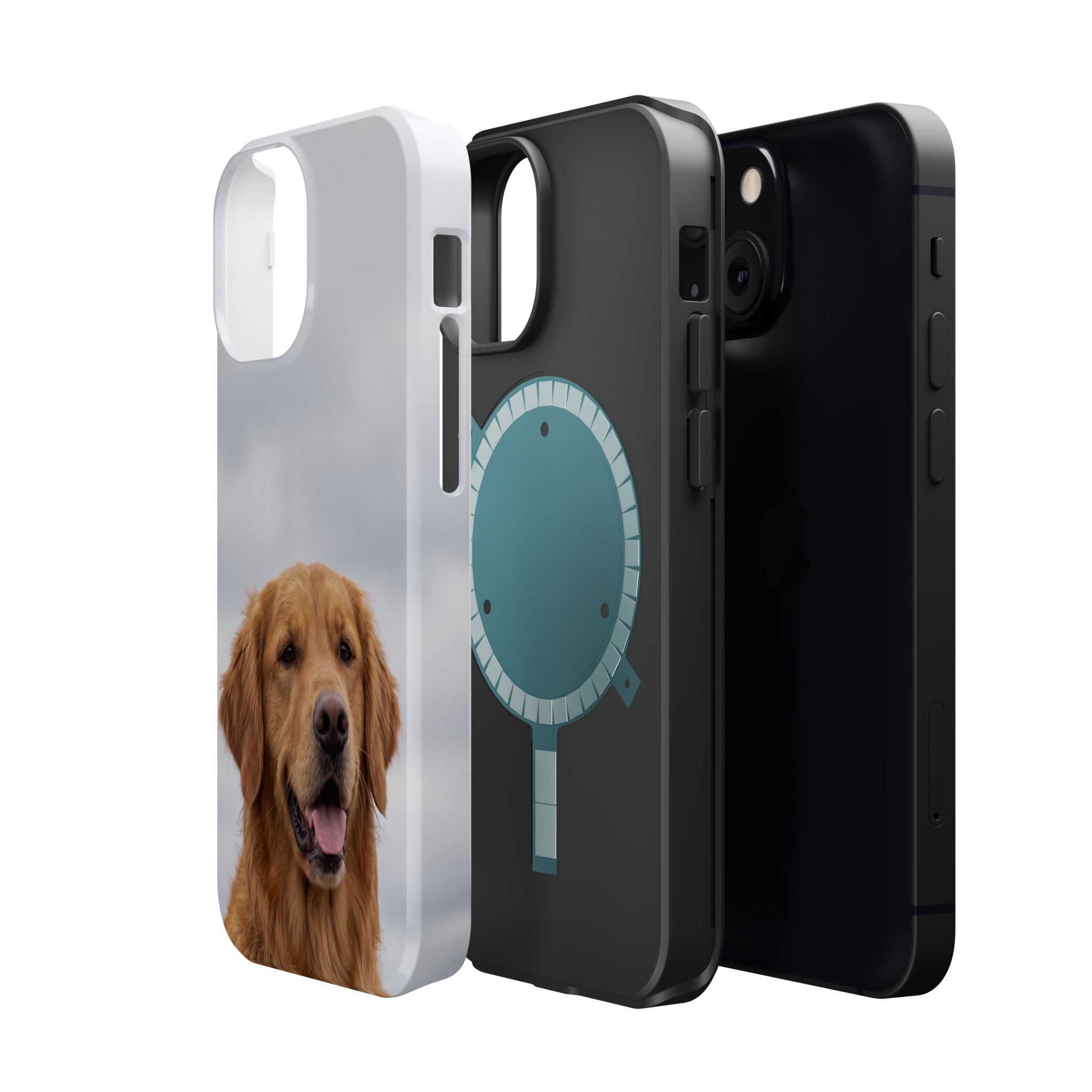 Golden Retriever Phone Case — Impact-Resistant Wireless Charging Cover