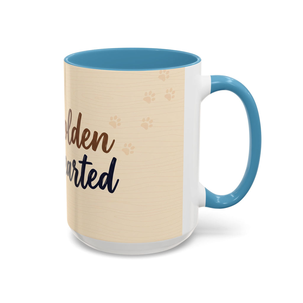 Golden Hearted Mug | Golden Retriever Lover Gift | Cute Dog Coffee Mug