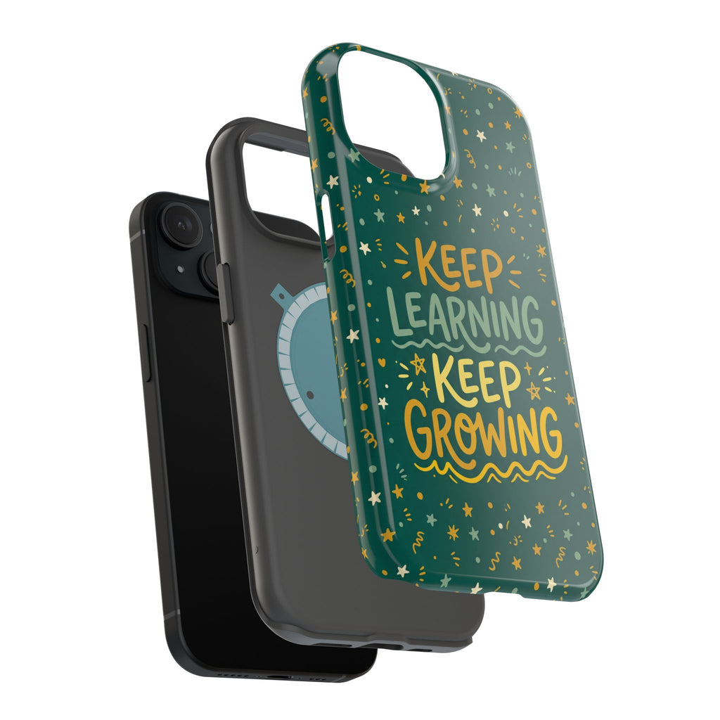 Keep Learning Keep Growing Teacher Phone Case — Wireless Charging Cover