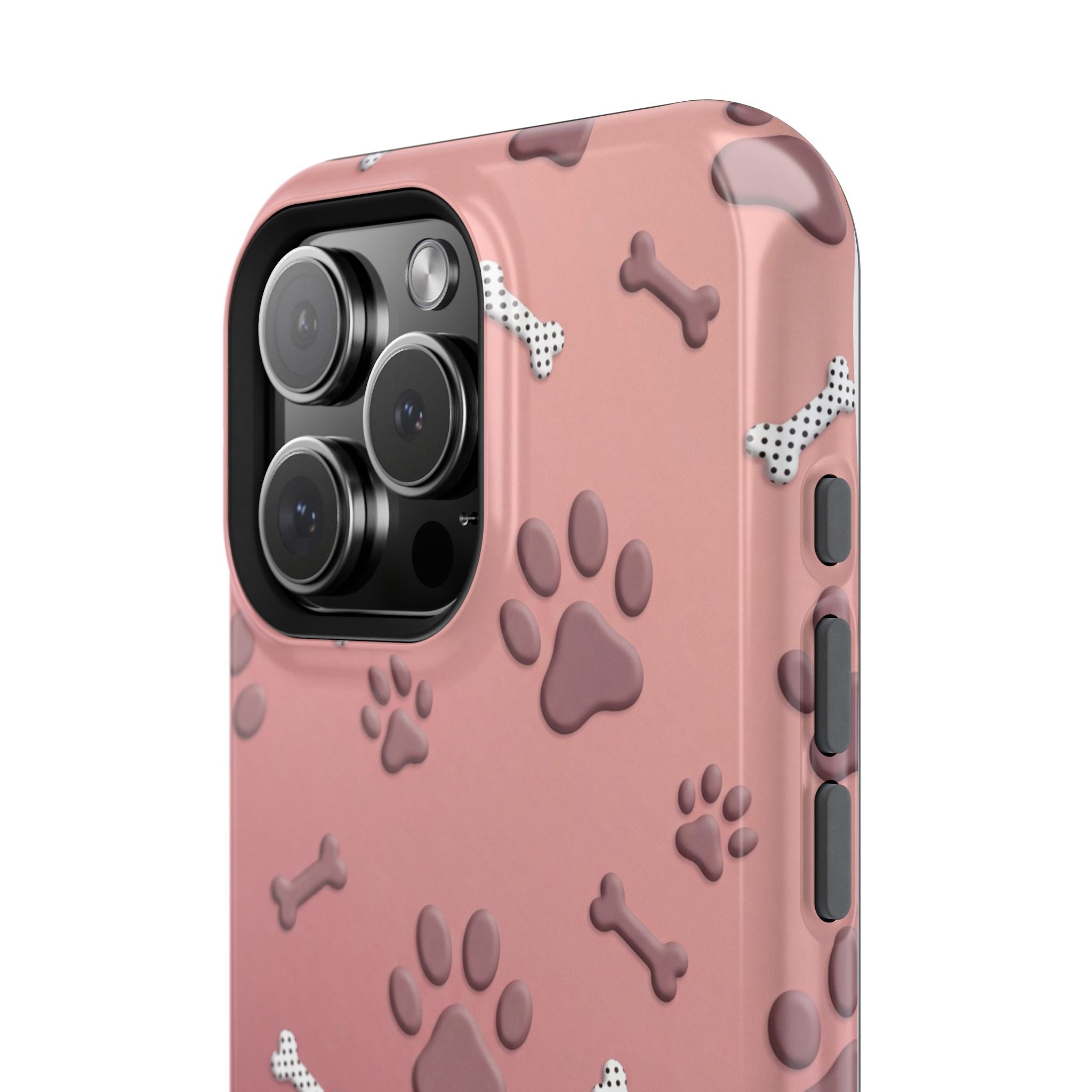 Paws & Bones Phone Case — Impact-Resistant Wireless Charging Cover