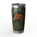 Horse Tumbler | Enchanted Jungle Art — 20 oz Stainless Travel Mug