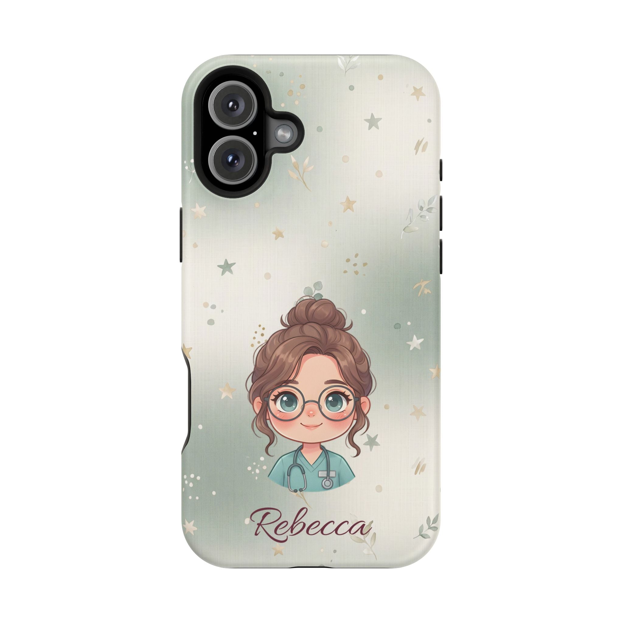 Personalized Starry Nurse Phone Case — Wireless Charging Cover