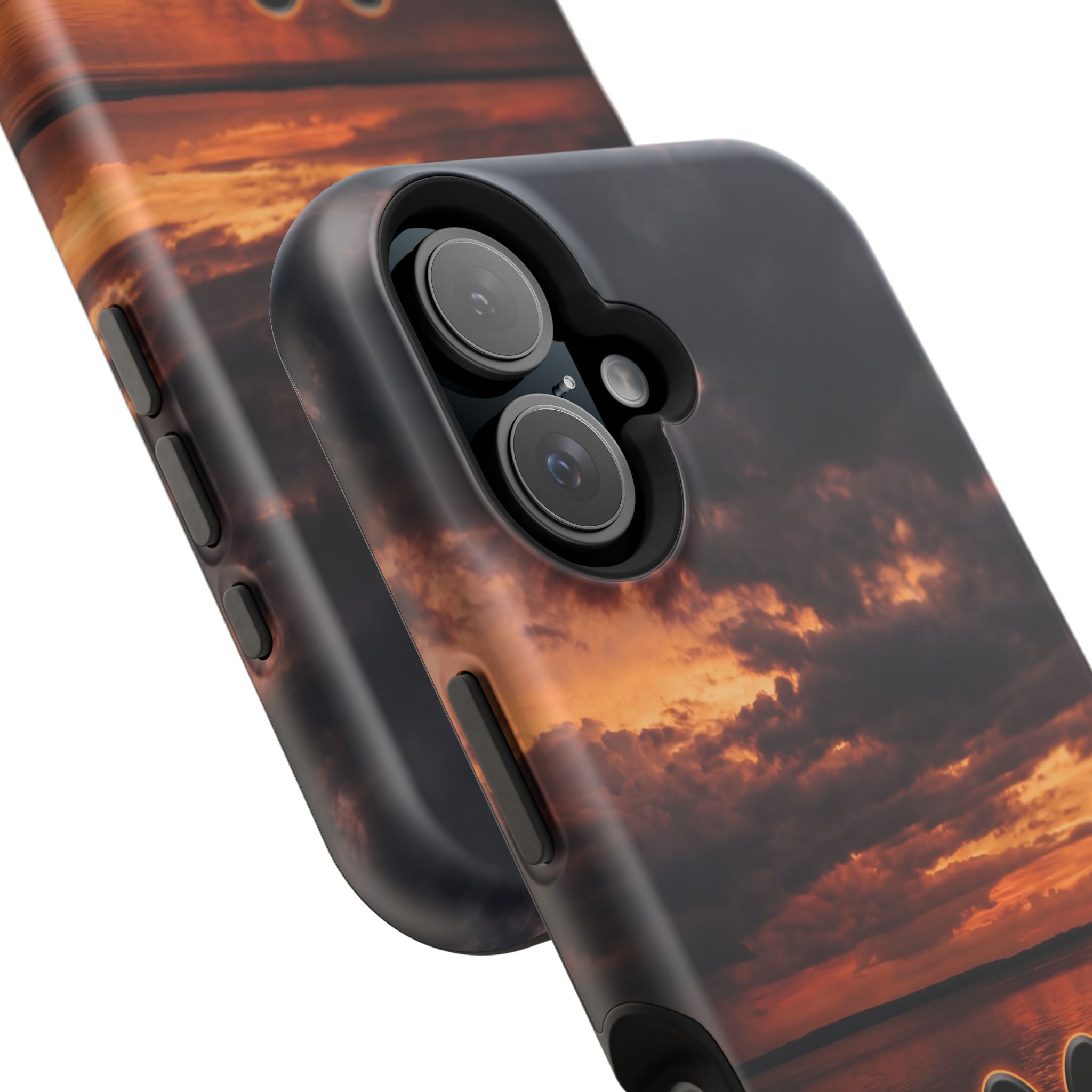 Paw Sunset Magnetic Impact-Resistant Phone Case for iPhone and Samsung Galaxy series