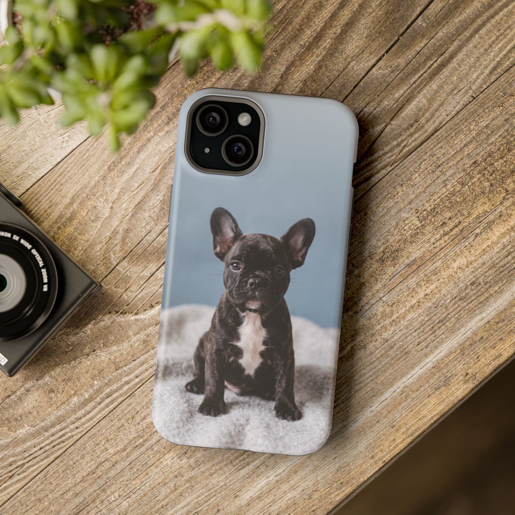 French Bulldog Puppy Phone Case — Impact-Resistant Wireless Charging Cover