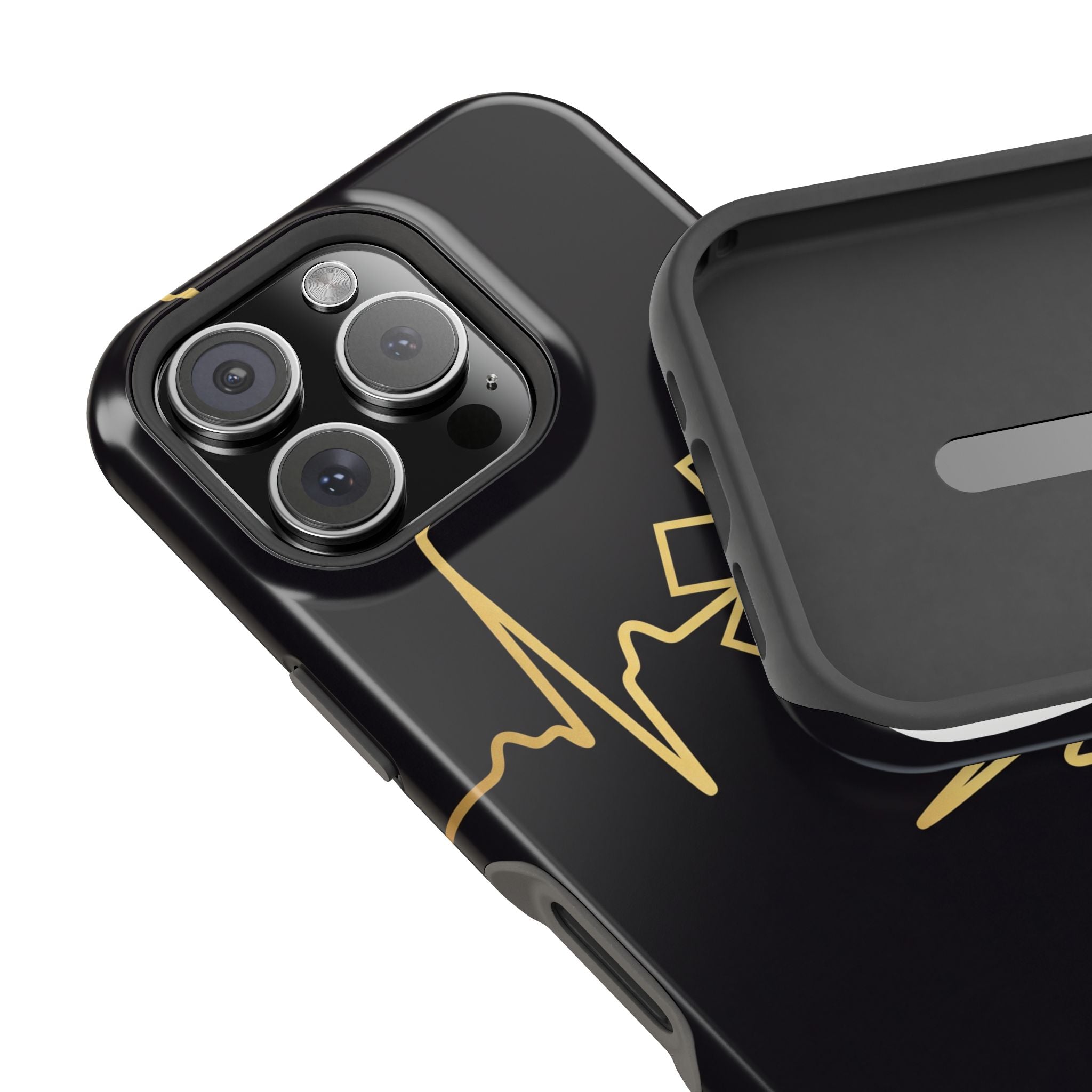 Paramedic/EMT Heartbeat Line Phone Case — Magnetic Wireless Charging Cover
