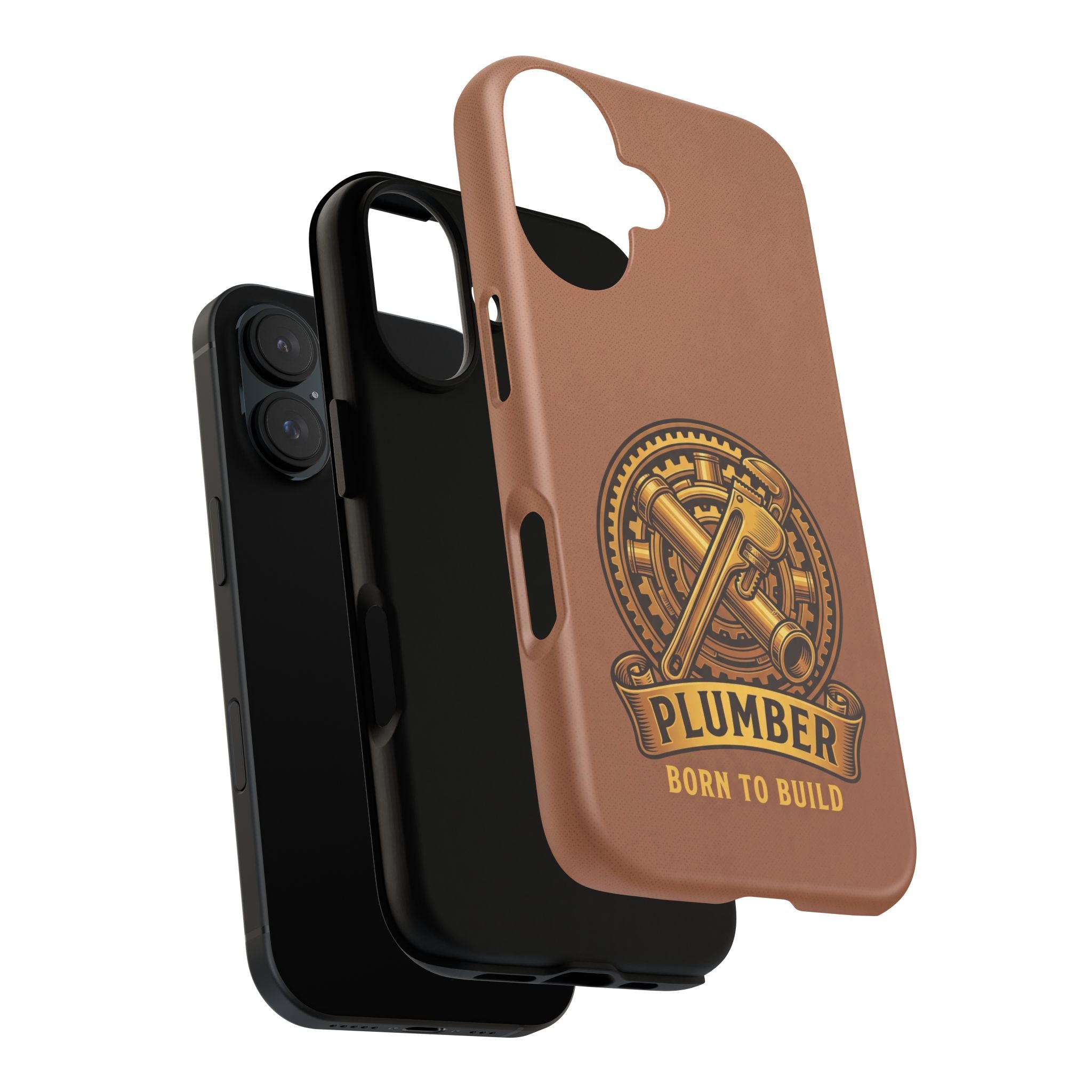 Plumber Born to Build Leather Phone Case - Samsung & iPhone Series