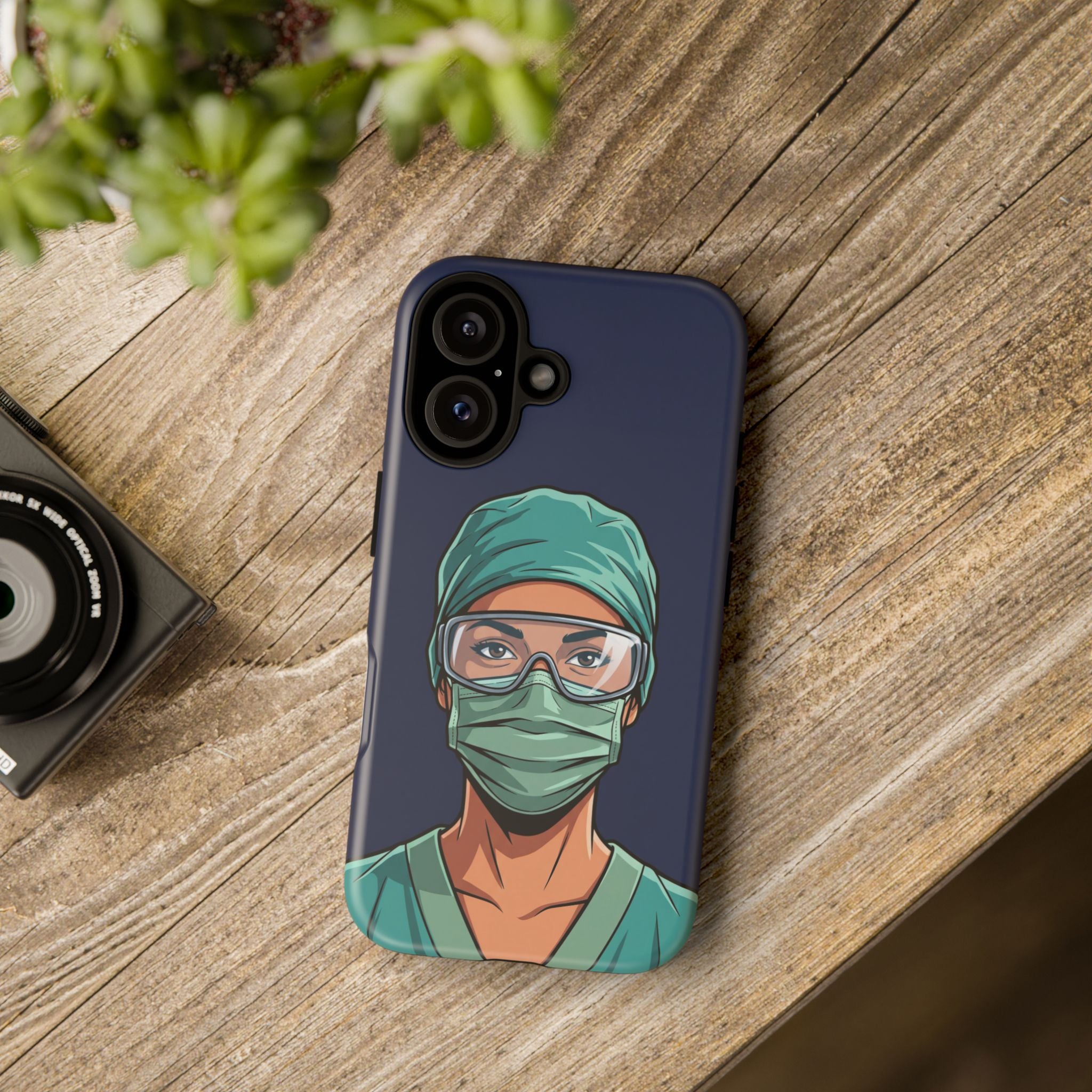 Nurse Illustrated Portrait Phone Case | iPhone & Samsung