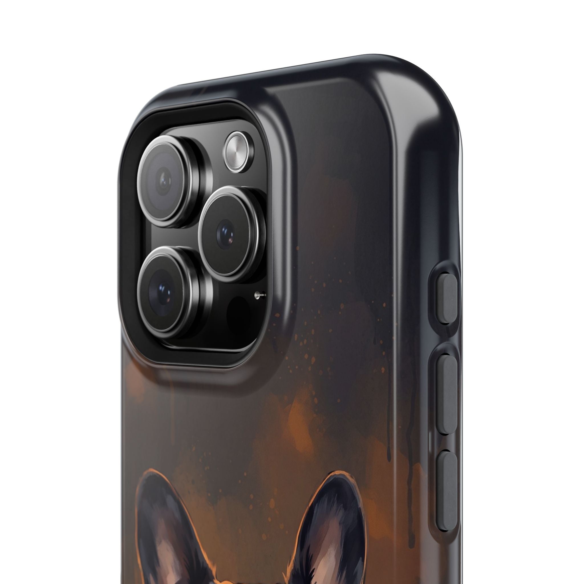French Bulldog Portrait Phone Case — Impact-Resistant Wireless Charging Cover