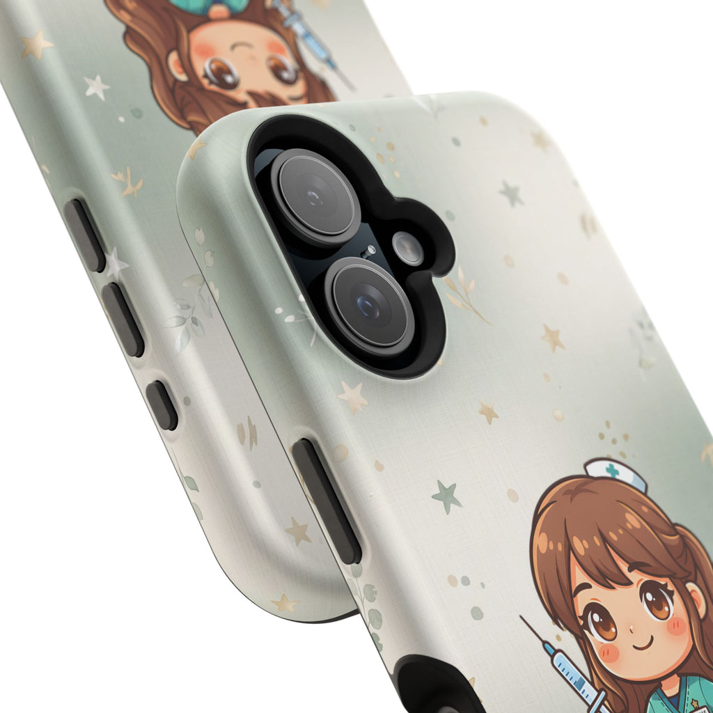 Personalized Nurse with Syringe Phone Case — Wireless Charging Cover
