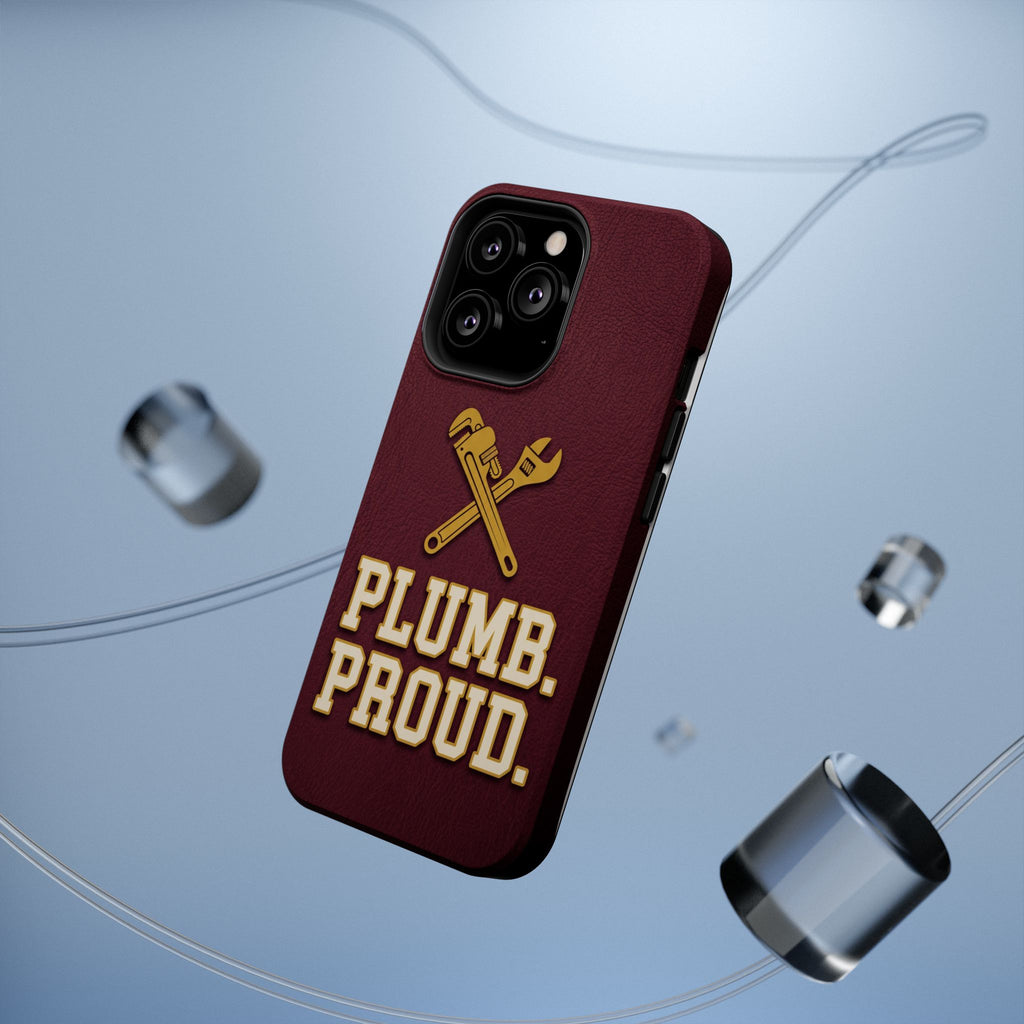 Plumb. Proud. Phone Case — Crossed Wrenches Wireless Charging Cover
