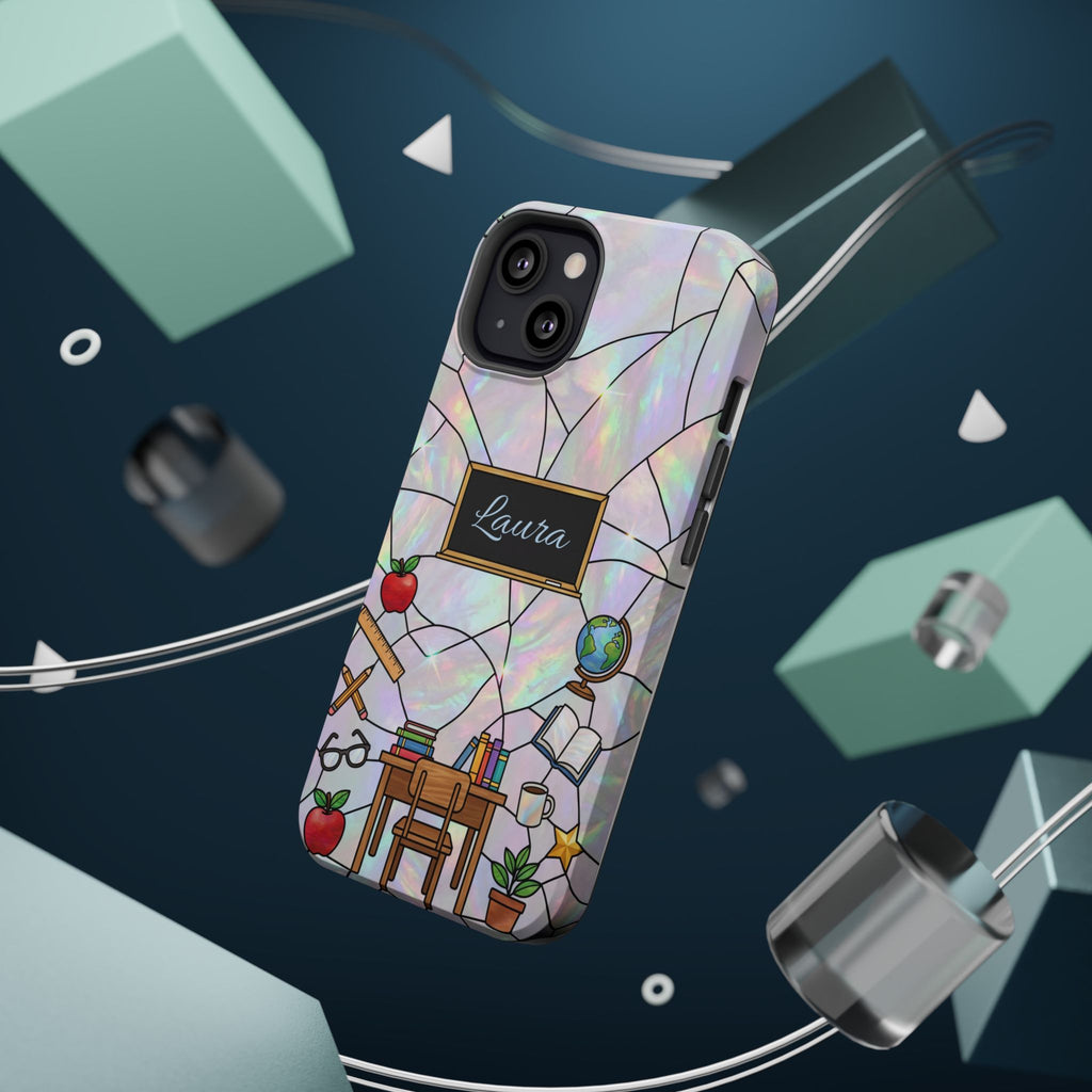 Personalized Teacher Phone Case — Impact-Resistant Wireless Charging Cover
