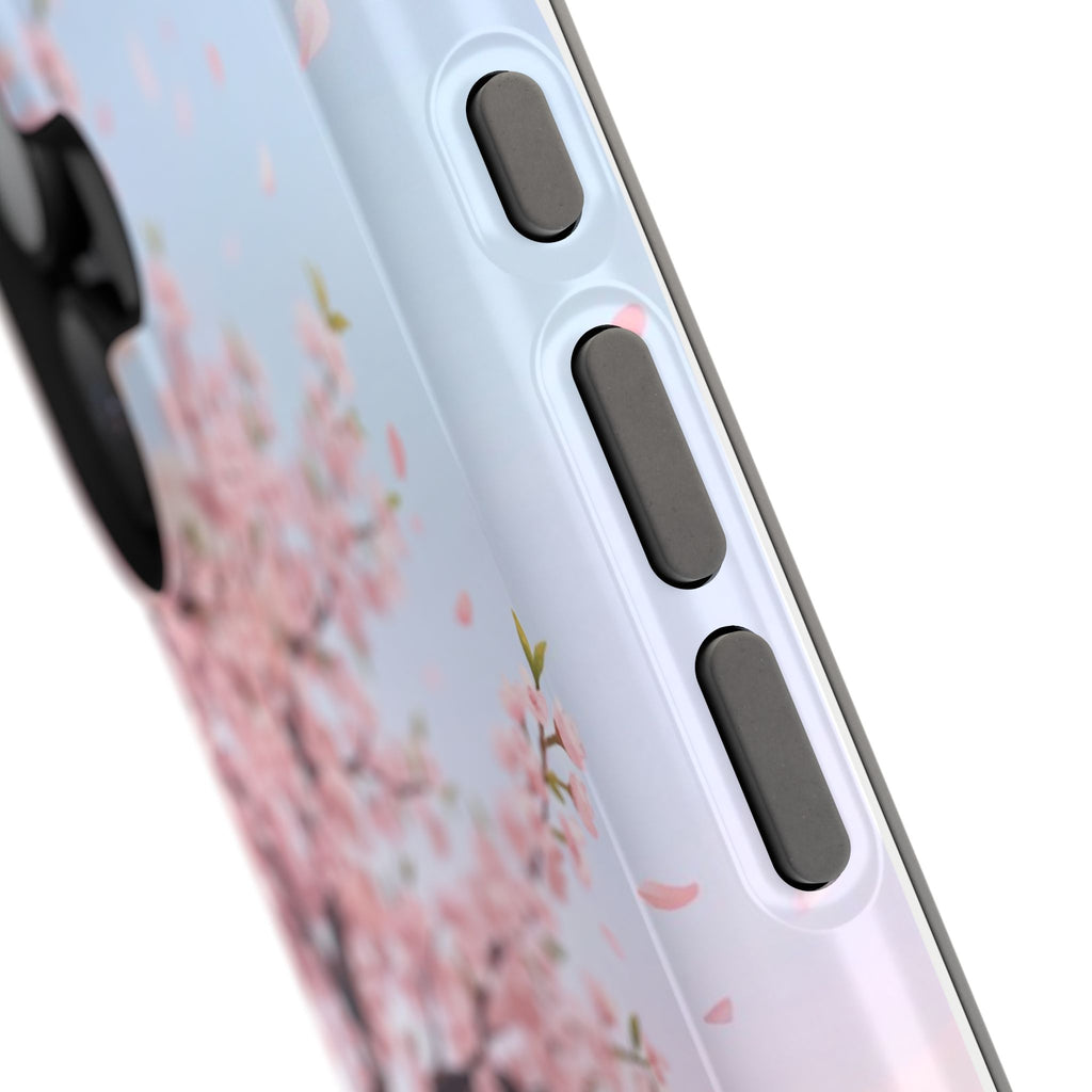 Personalized Dachshund Cherry Blossom Phone Case — Wireless Charging Cover