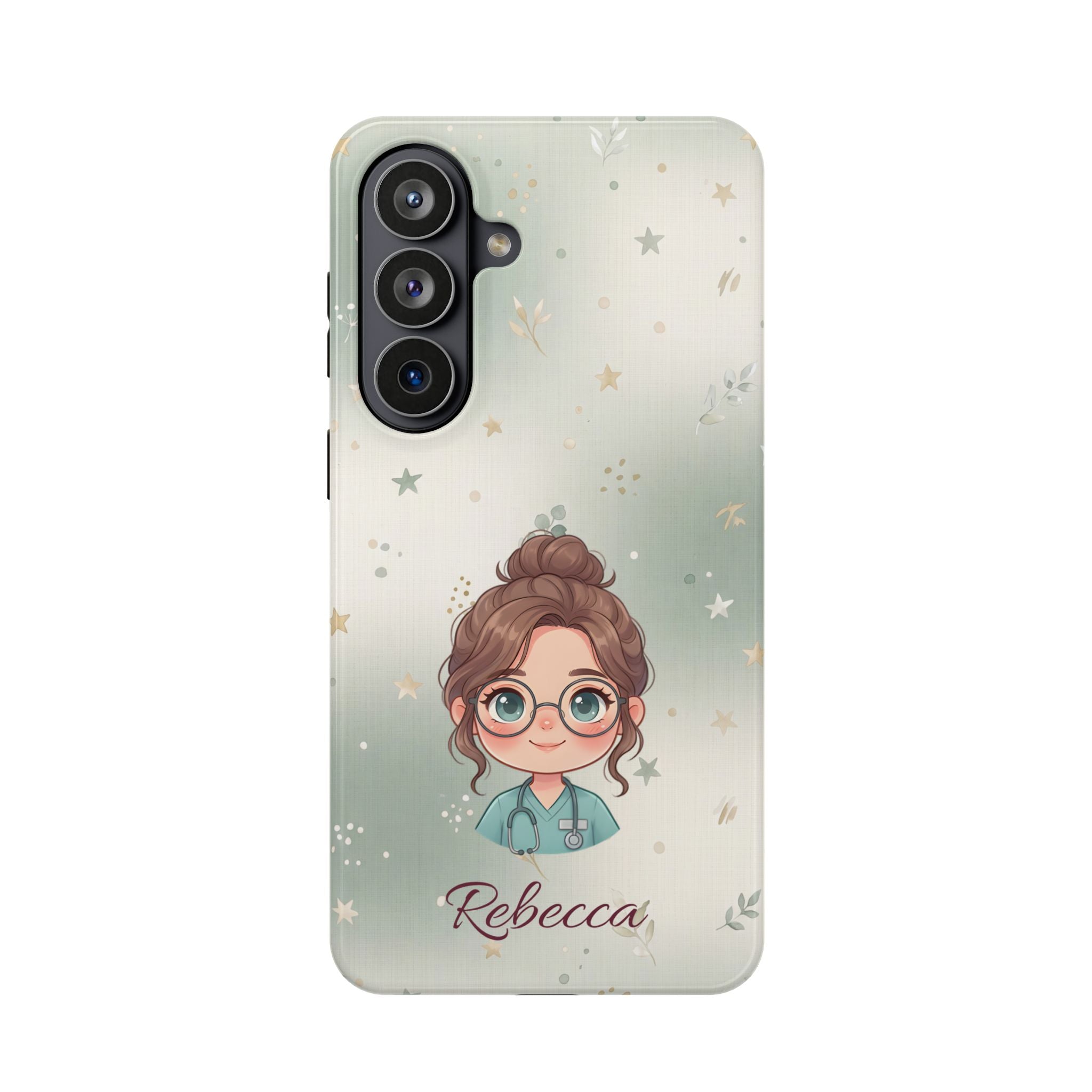 Personalized Starry Nurse Phone Case — Wireless Charging Cover