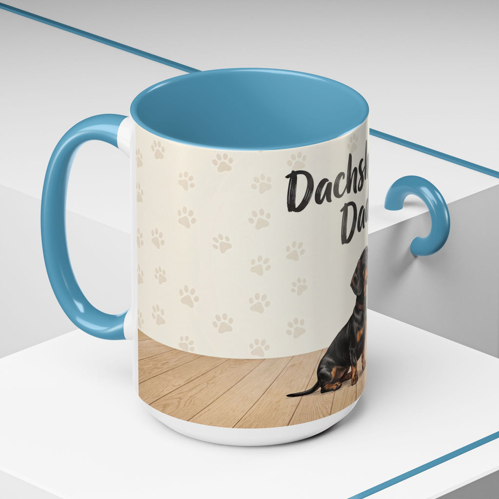 Dachshund Dad Mug | Cute Dog Dad Coffee Mug | Wiener Dog Gift for Dachshund Lovers