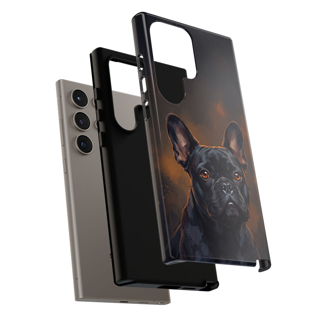 Moody French Bulldog Portrait Phone Case | Dramatic Studio Photography Style | iPhone & Samsung