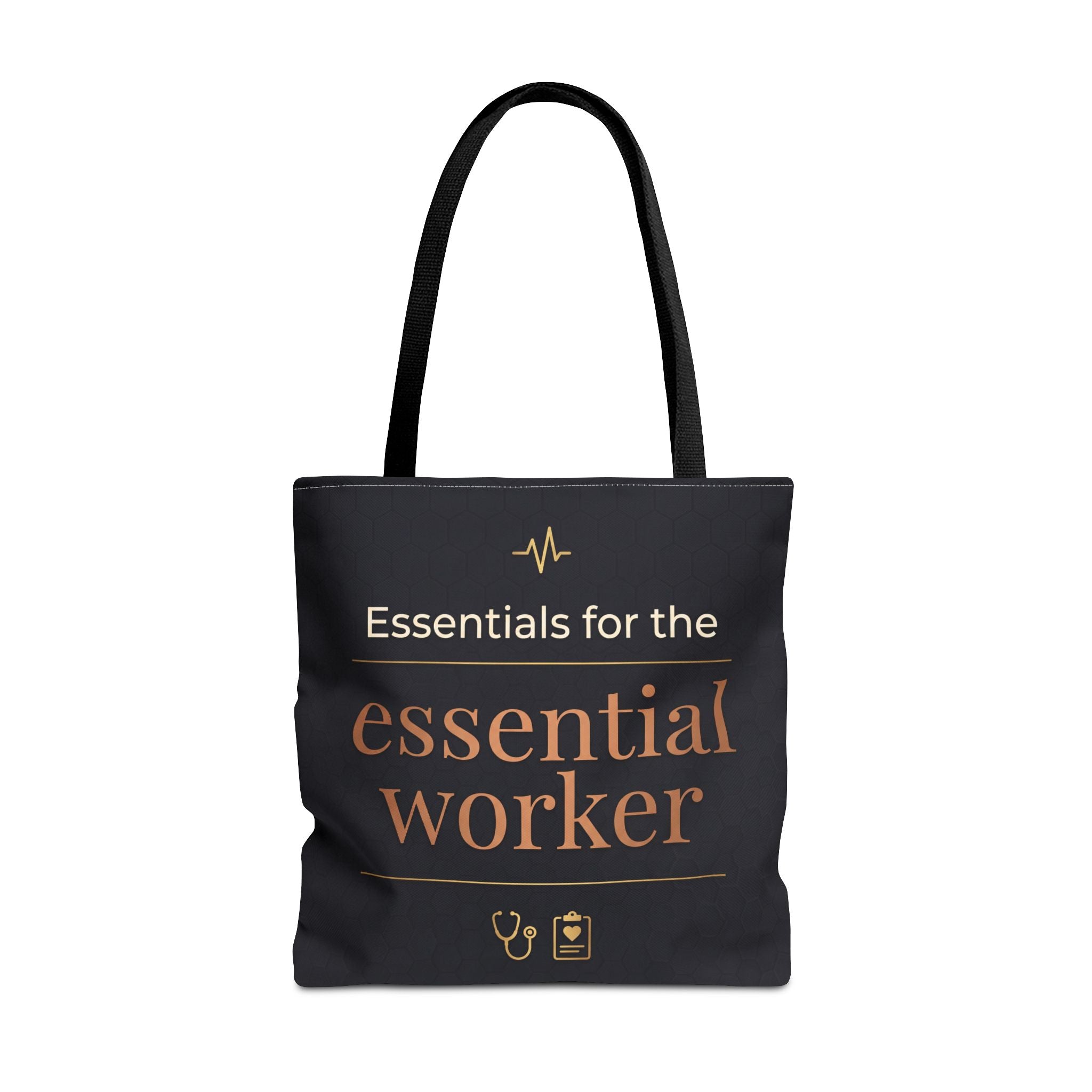 Essentials for the Essential Worker Tote | Healthcare Worker Gift Tote Bag | Nurse Doctor Appreciation Gift | Premium Polyester Carry-All