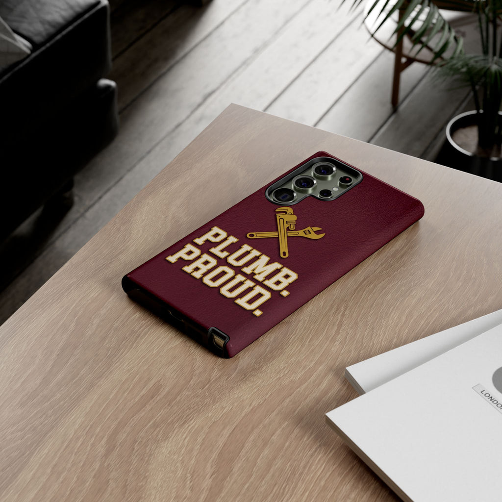 Plumb. Proud. Varsity Print Phone Case - Samsung & iPhone Series
