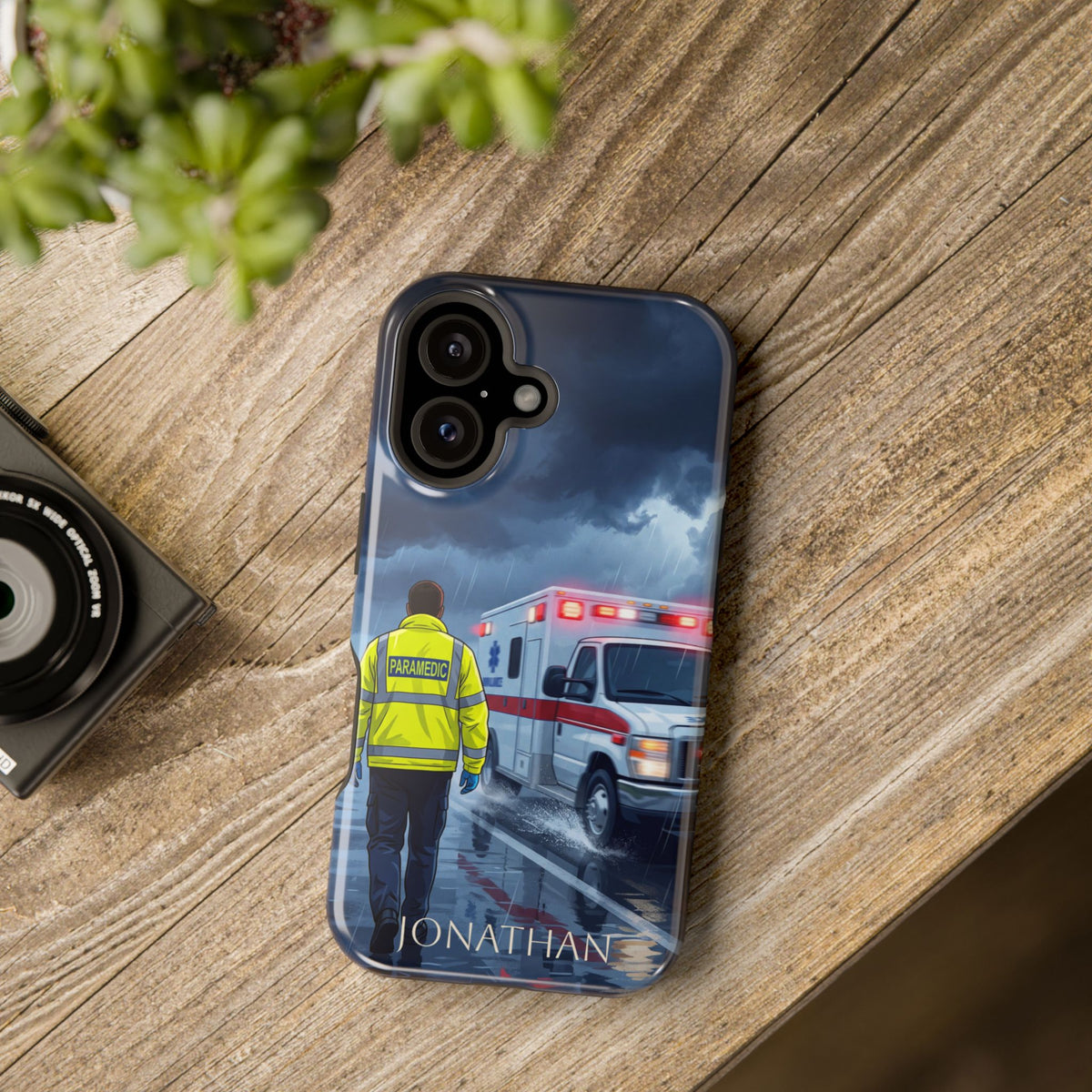 Personalized EMS Storm Phone Case — Wireless Charging Cover