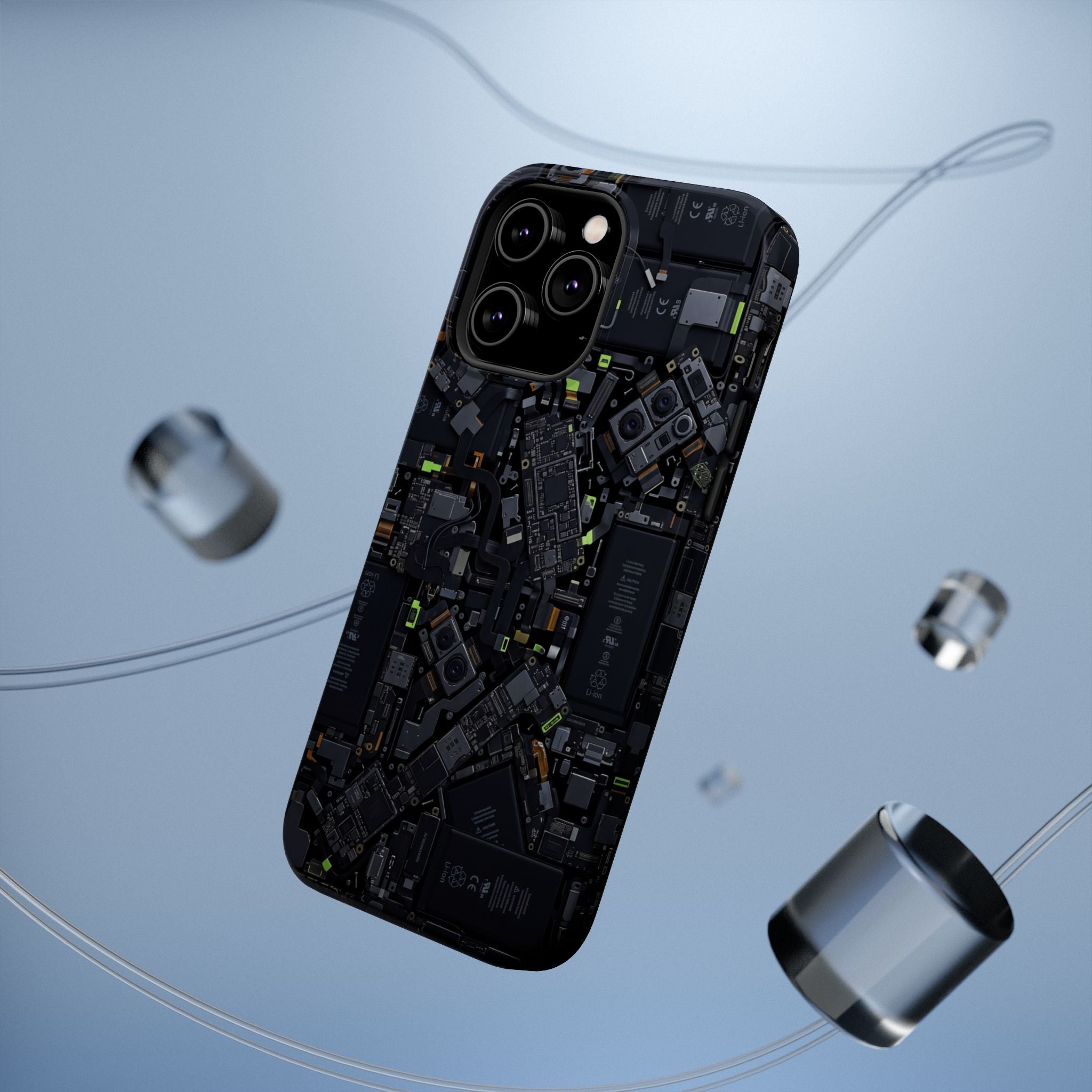 Circuit Core Phone Case — Motherboard Print Wireless Charging Cover