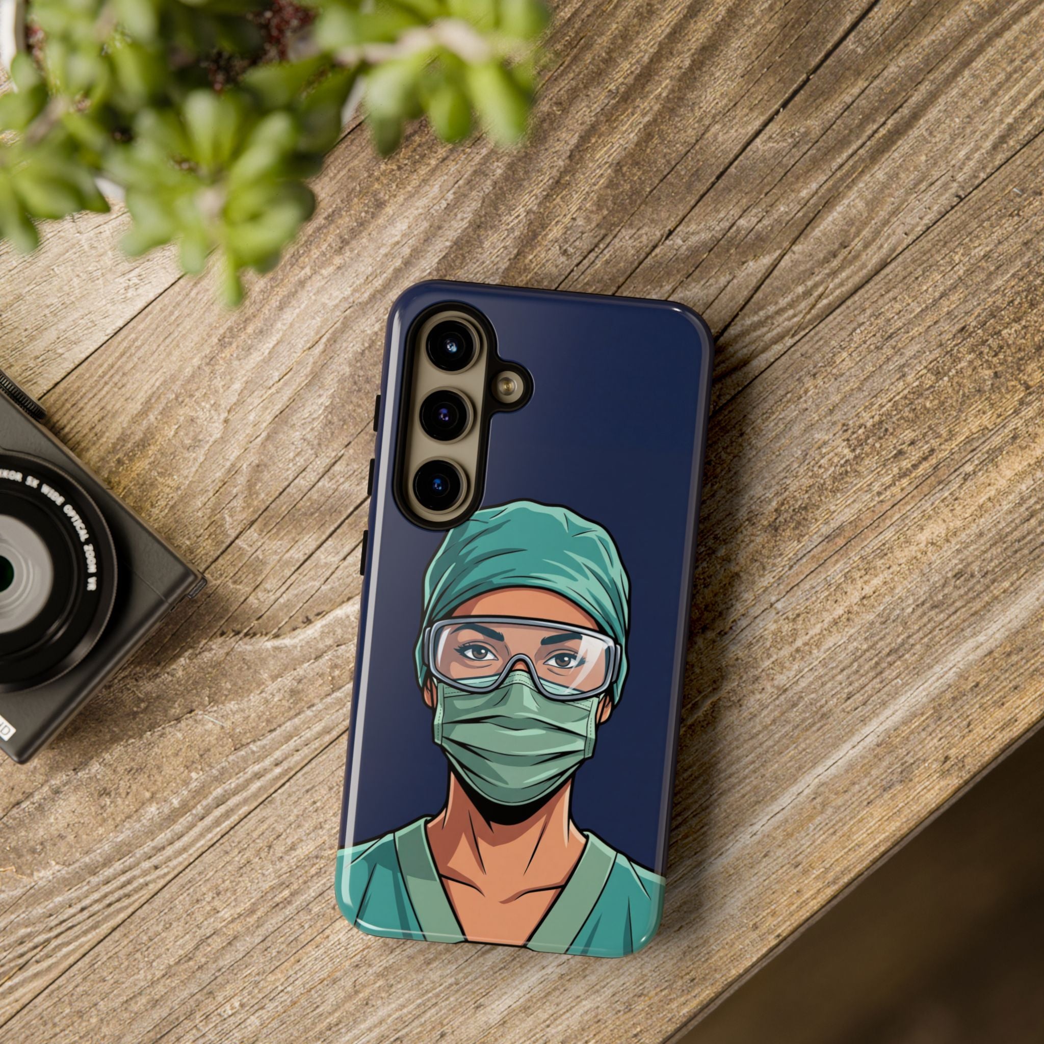 Nurse Illustrated Portrait Phone Case | iPhone & Samsung
