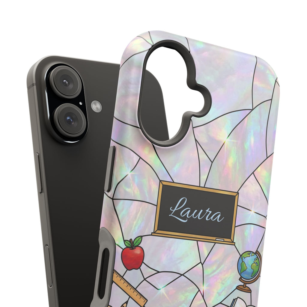 Personalized Teacher Phone Case — Impact-Resistant Wireless Charging Cover
