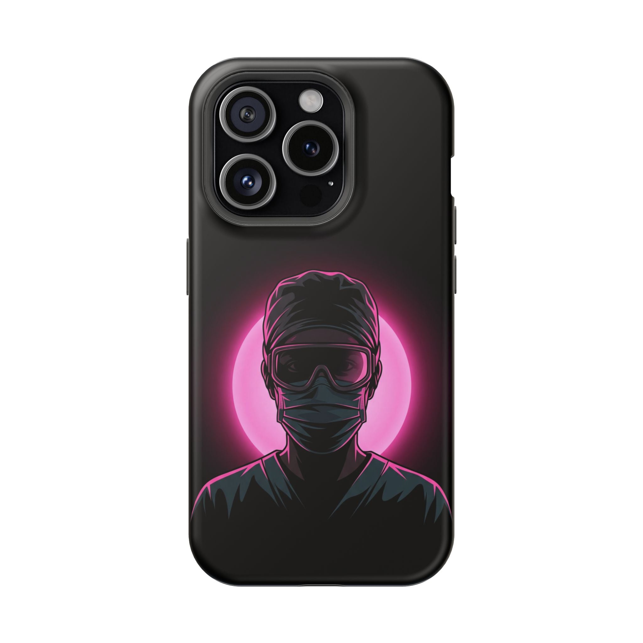 Nurse Portrait Phone Case — Navy Wireless Charging Cover