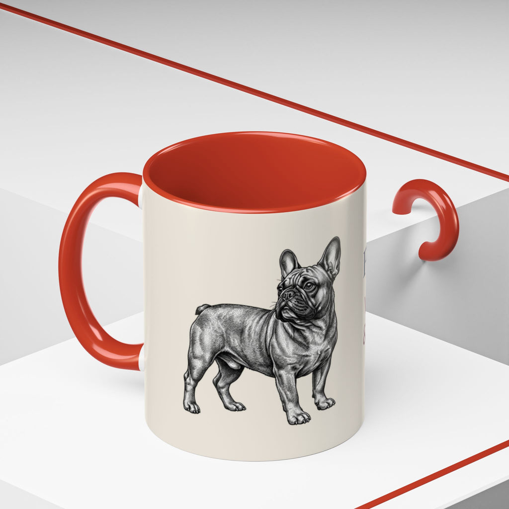 Personalized Frenchie Mug – Custom Name Coffee Mug – French Bulldog Lover Gift
