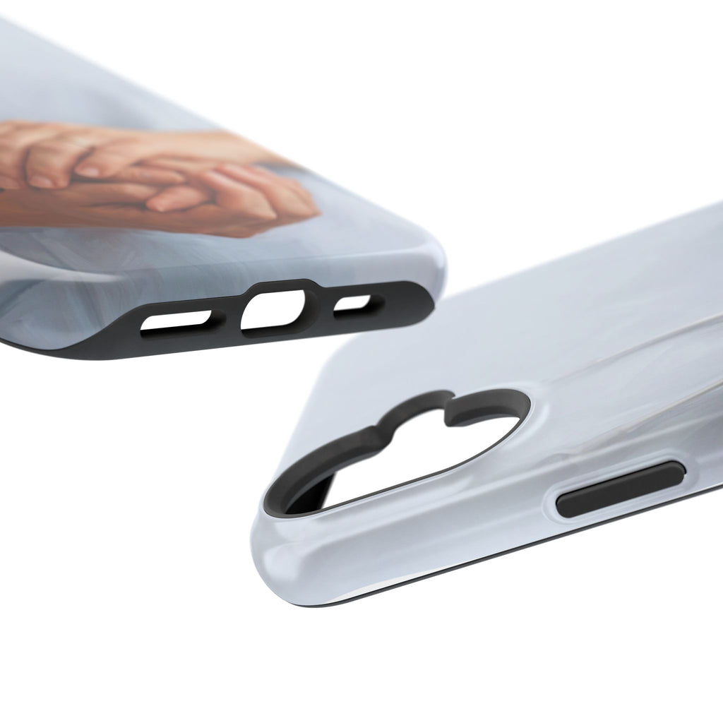 Impact-Resistant Phone Case — Caring Hands Wireless Charging Cover