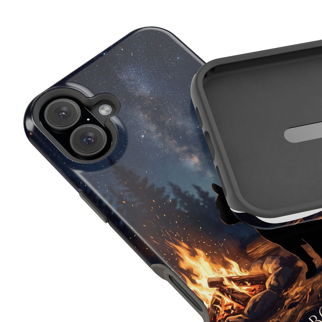 Personalized French Bulldog Campfire Phone Case — Wireless Charging Cover