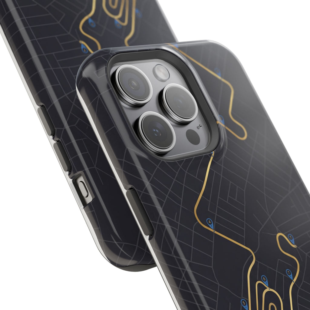 Paramedic/EMT Route Line Phone Case — Magnetic Wireless Charging Cover