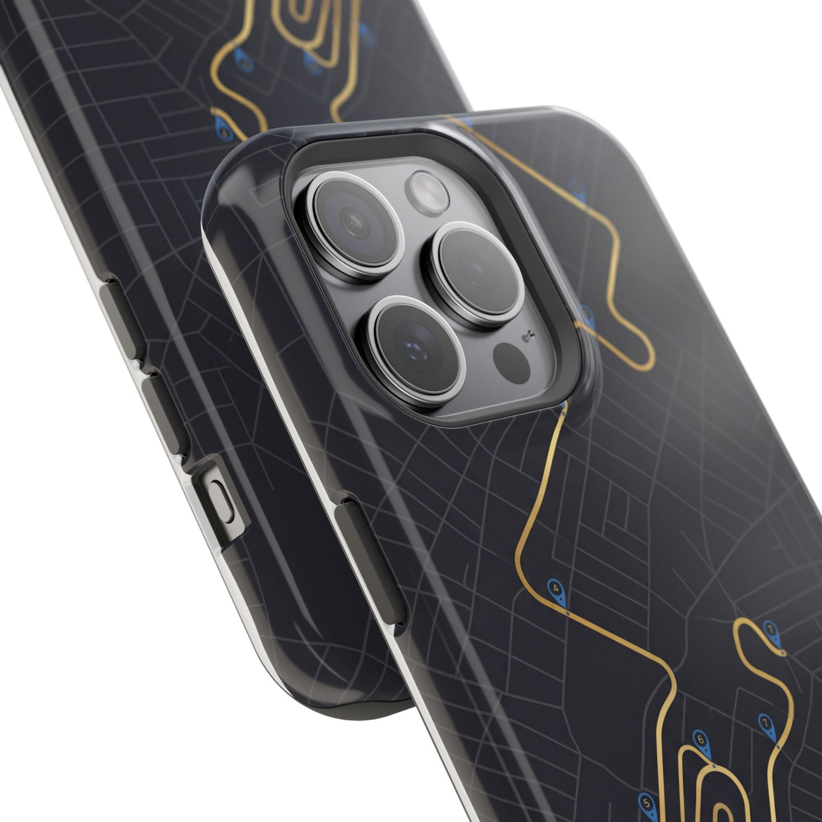Paramedic/EMT Route Line Phone Case — Magnetic Wireless Charging Cover
