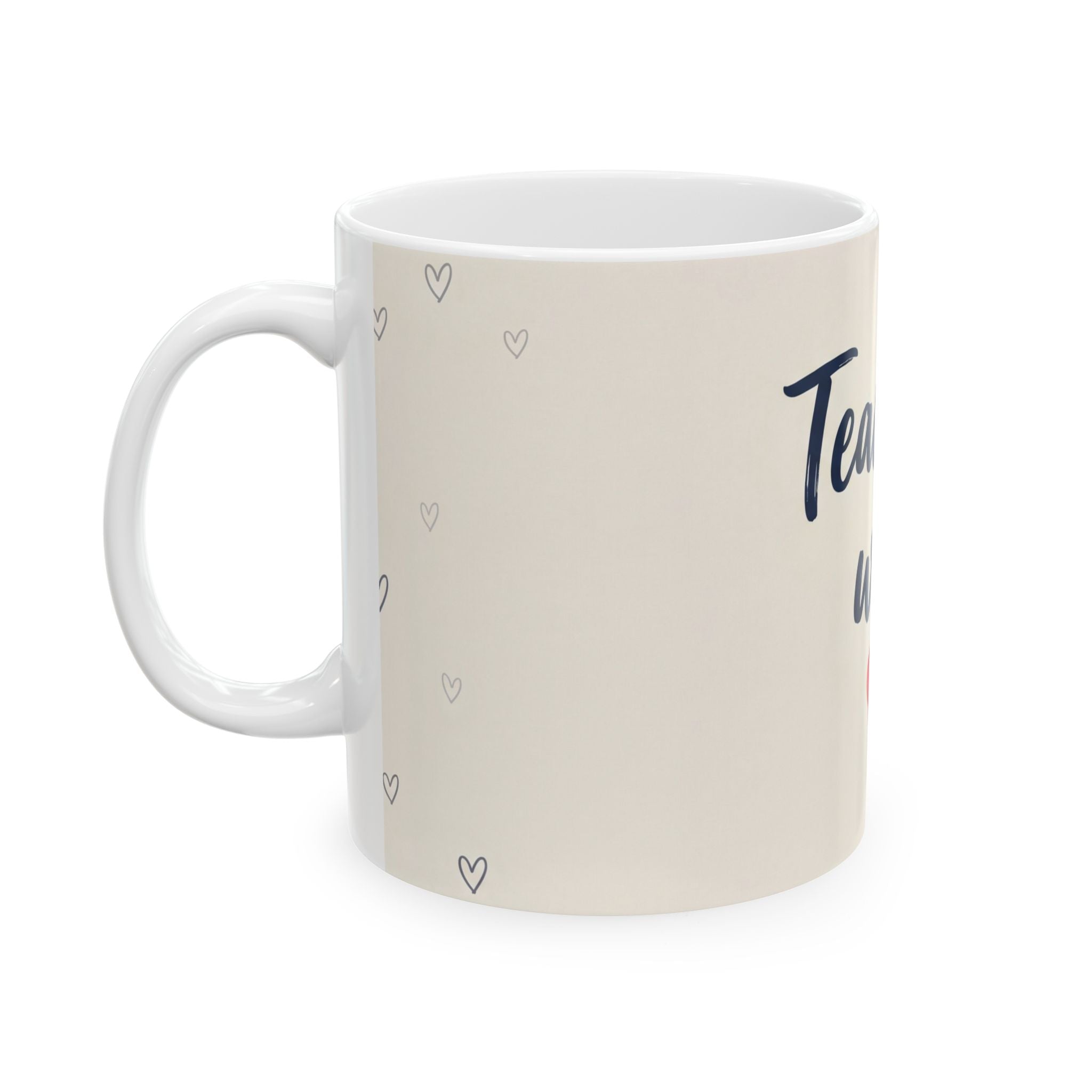 Teacher Gift Mug –Teaching with ❤️ - Perfect Thank You Gift