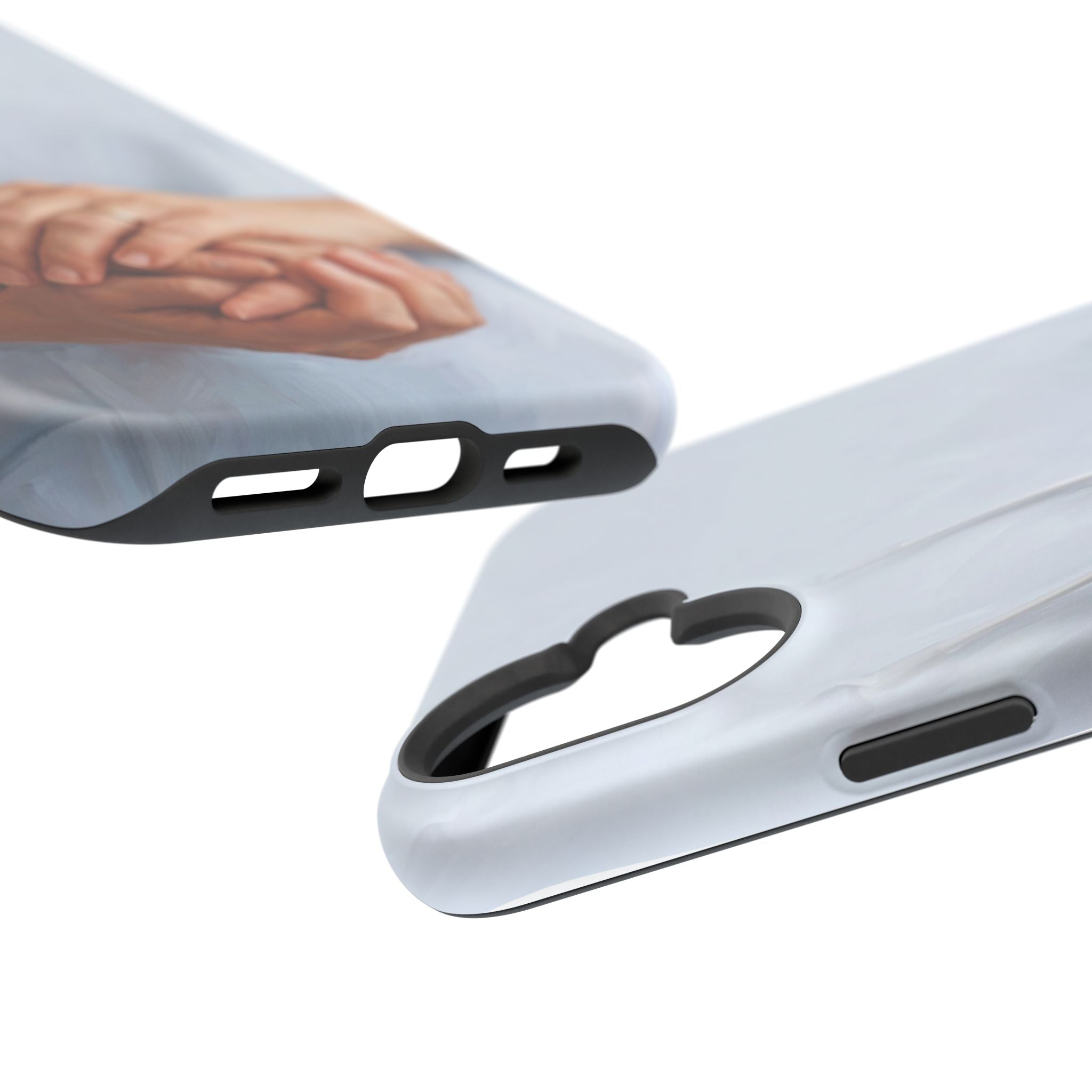 Impact-Resistant Phone Case — Caring Hands Wireless Charging Cover