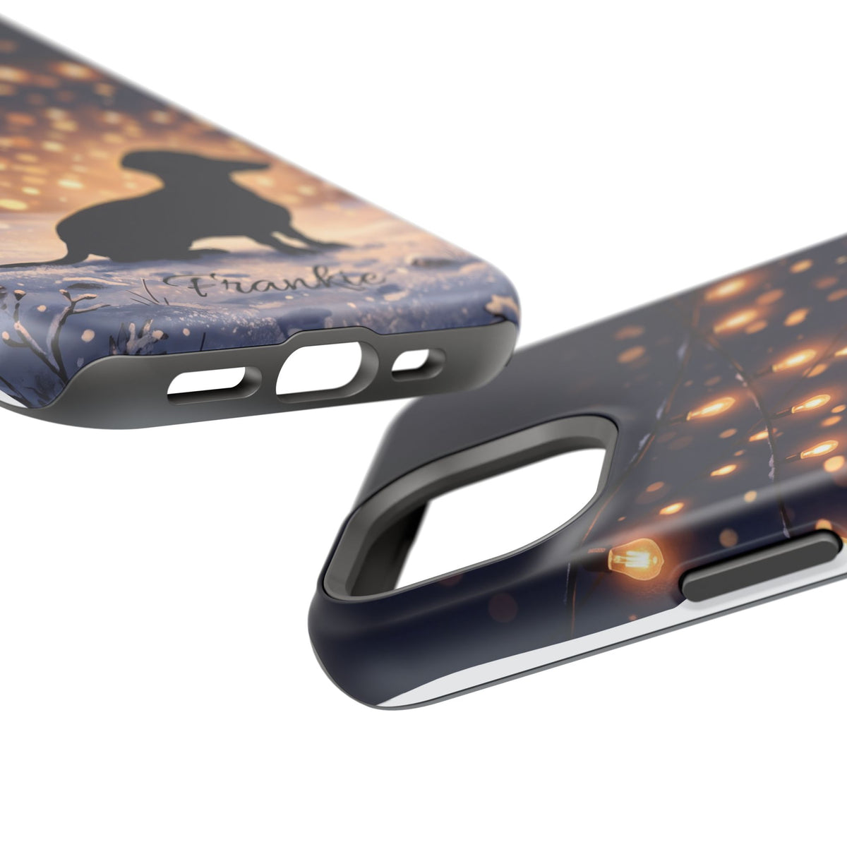 Personalized Dachshund Golden Sparks Phone Case — Wireless Charging Cover