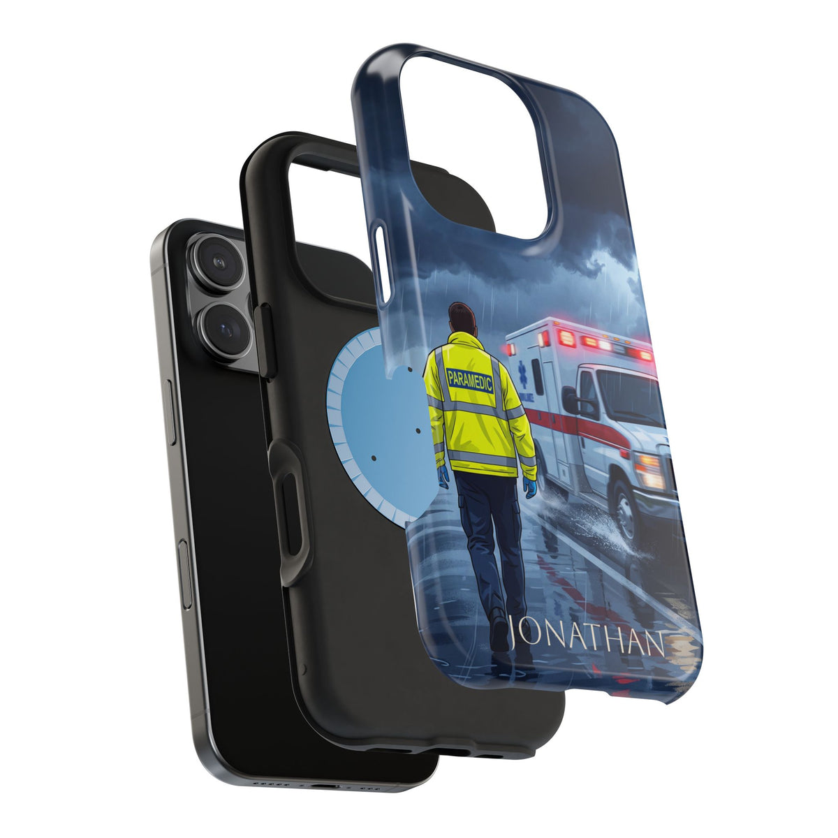 Personalized EMS Storm Phone Case — Wireless Charging Cover