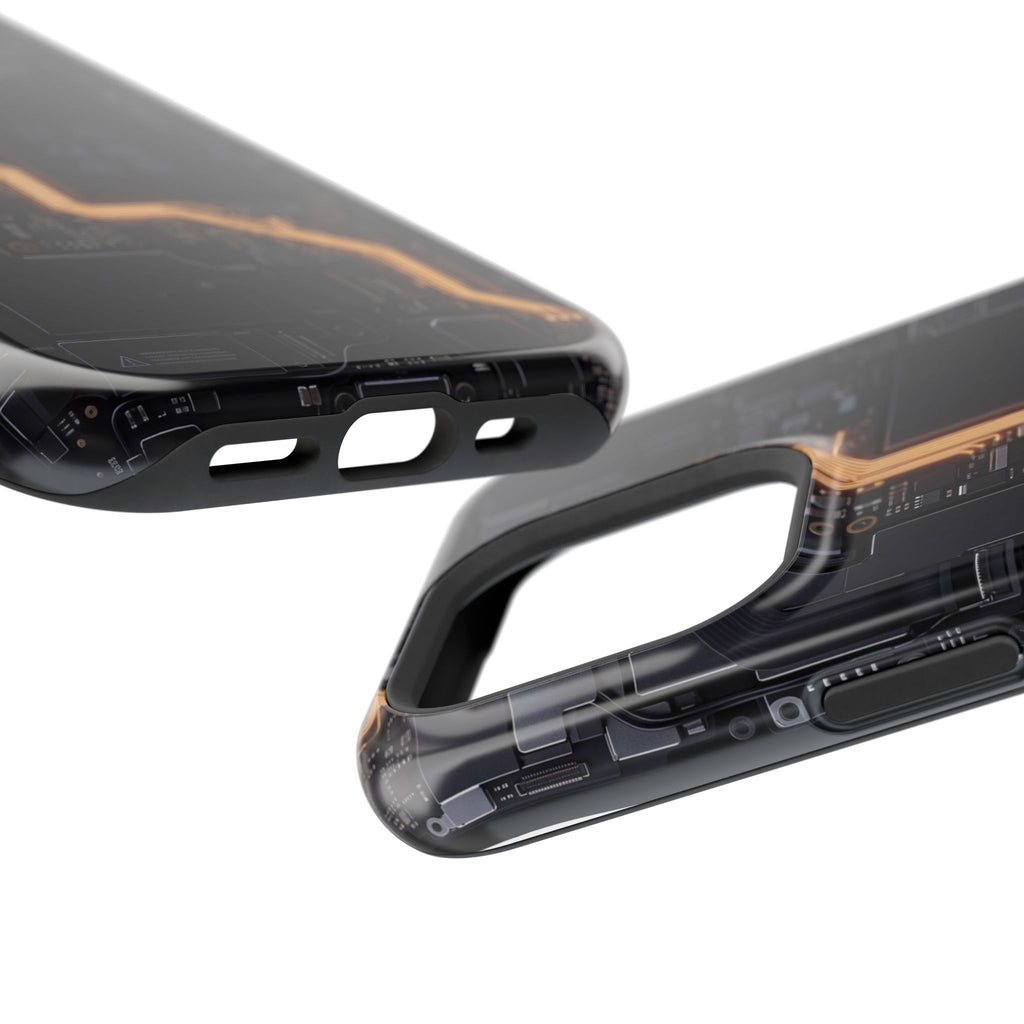 Electrician Circuit Bolt Phone Case — Impact-Resistant Wireless Charging Cover