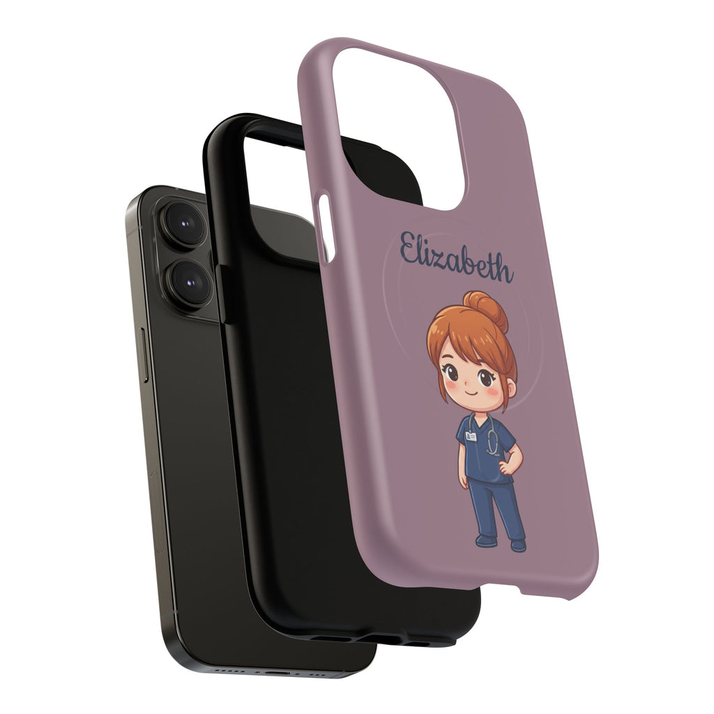 Personalized Nurse Phone Case with Custom Name | MagSafe Compatible iPhone Case