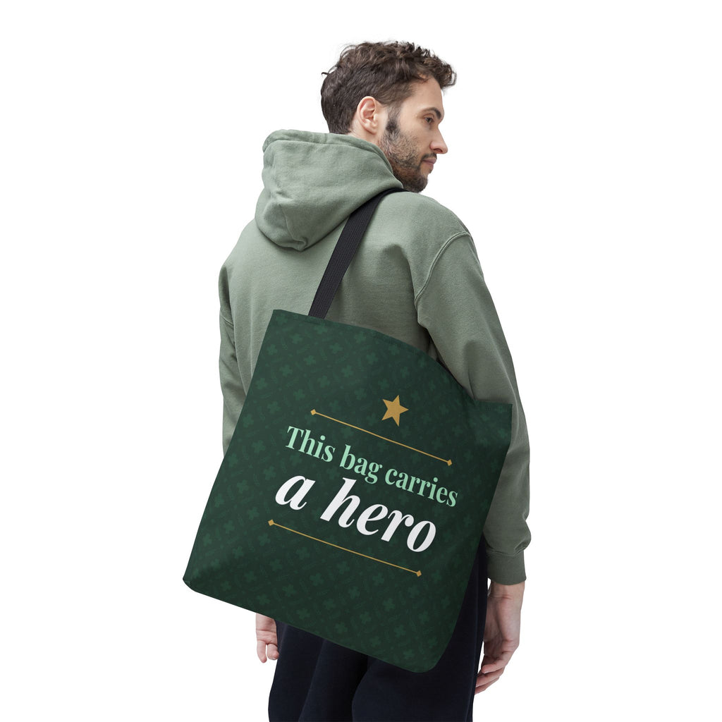 This Bag Carries a Hero Tote | Nurse Gift Tote Bag | Essential Worker Appreciation Gift | Premium Polyester Carry-All